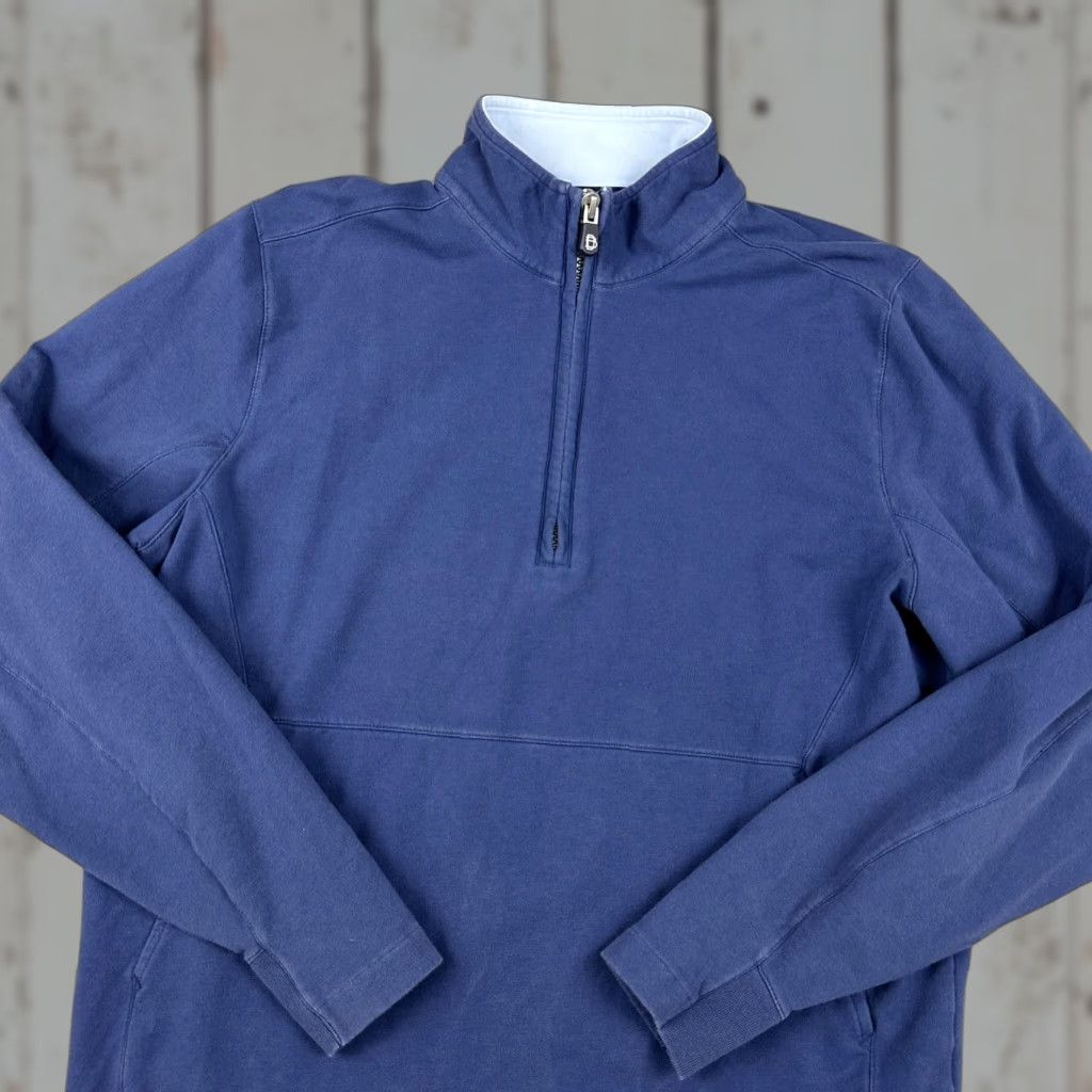 KangaROOS B. Draddy Sweatshirt Men L Blue 1/4 Zip Mock Neck Kangaroo Pocket Stretch L Size US L / EU 52-54 / 3 - 1 Thumbnail