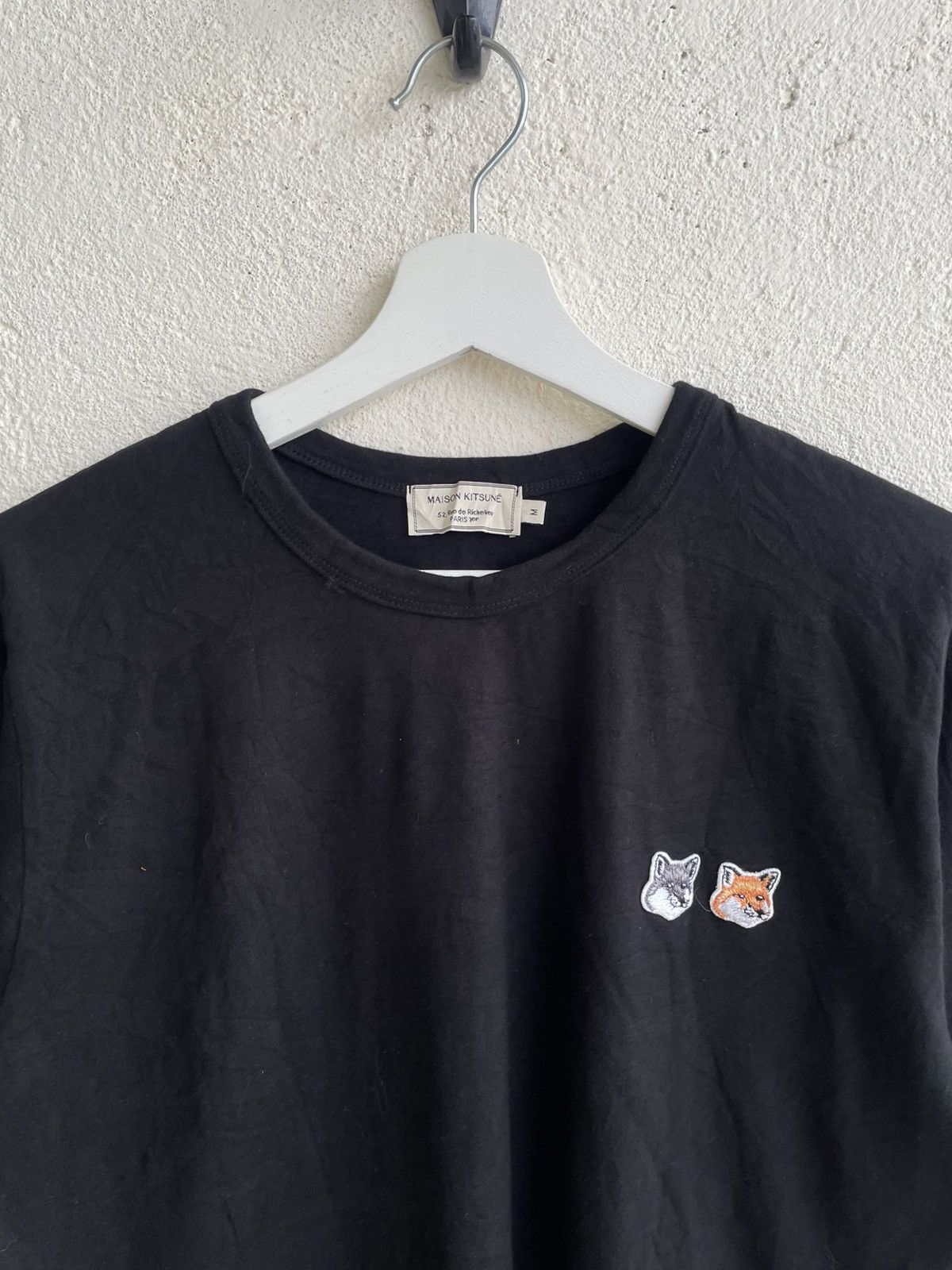 Japanese Brand 2000s Maison Kitsune T-shirt Embroidery Iconic Logo Y2K CDG Size US L / EU 52-54 / 3 - 2 Thumbnail