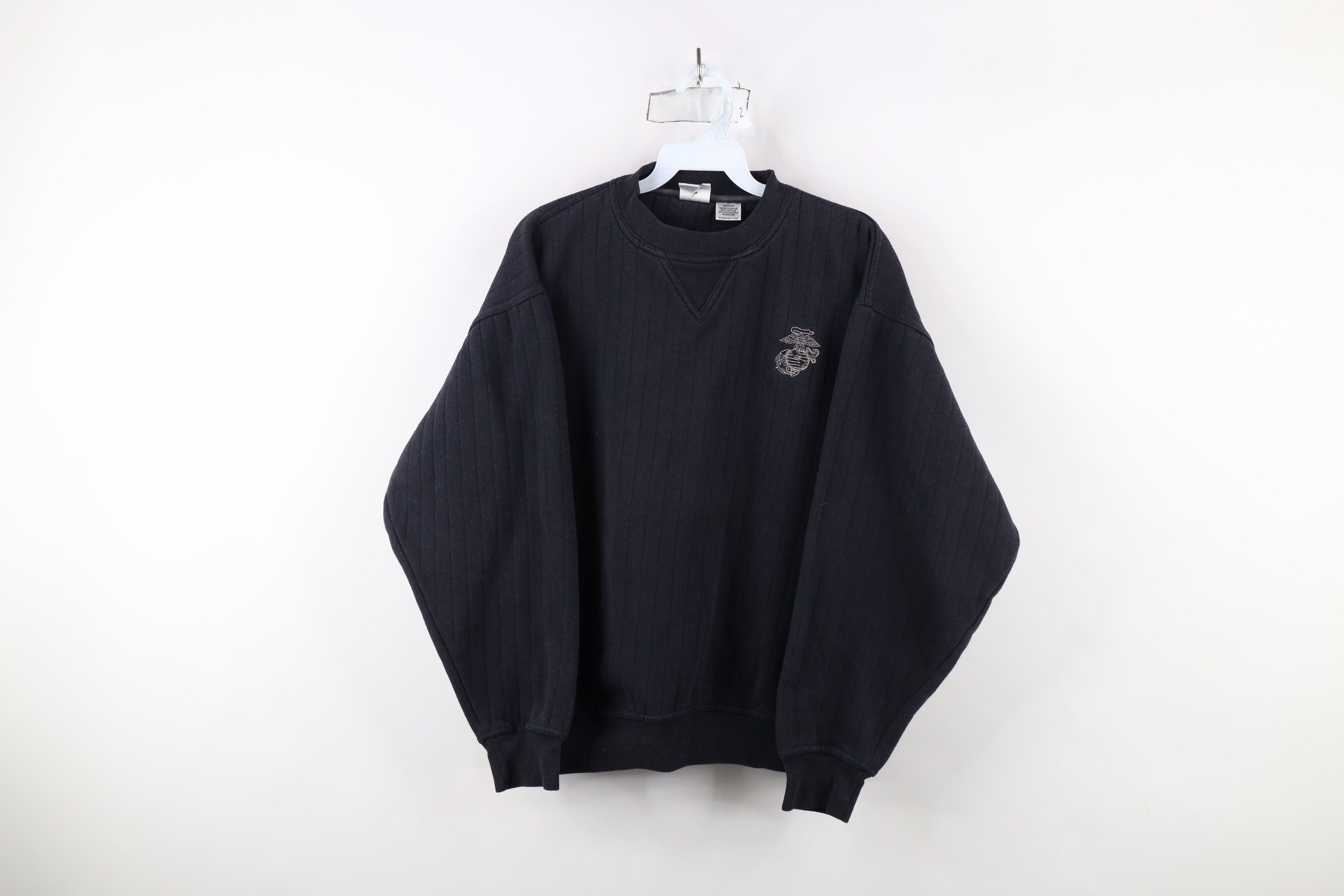 Vintage Vintage 90s United State Marines Corps Crewneck Sweatshirt Size US M / EU 48-50 / 2 - 1 Thumbnail
