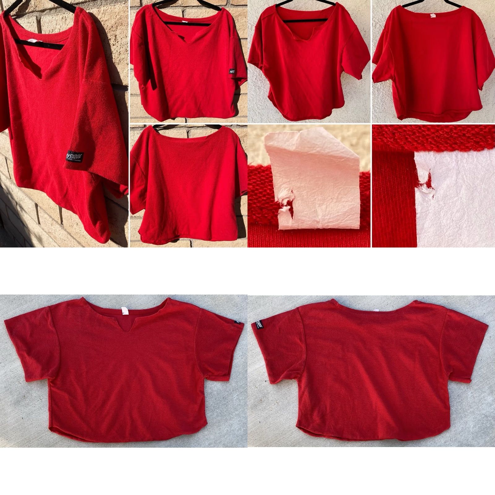 Vintage VINTAGE Physique Bodywear Red Terry Gym Top Unisex Adult Shirt Short Sleeve One Size 80s Theme Size US M / EU 48-50 / 2 - 10 Thumbnail