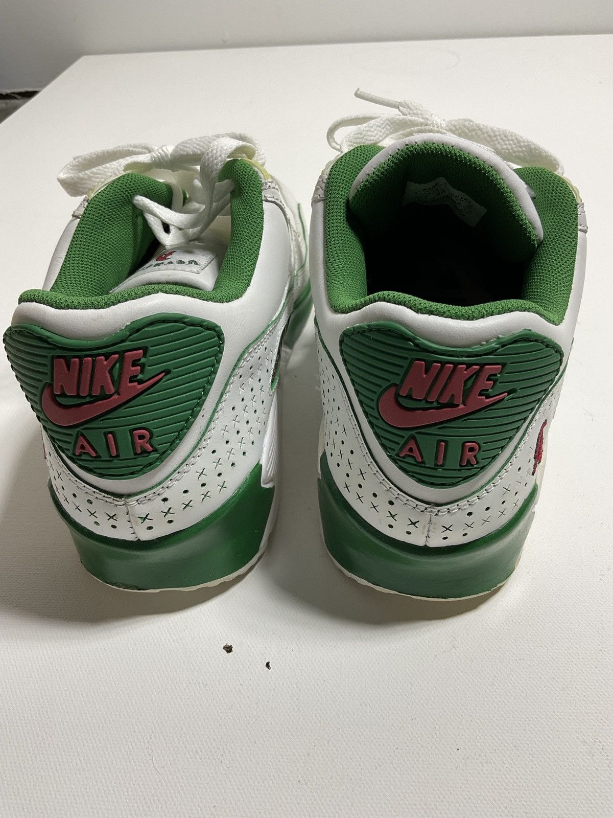 Nike NIKE AIR MAX Shoe White Green Red ‘Latin Legacy’ 2007 Size US 9.5 / EU 42-43 - 6 Thumbnail