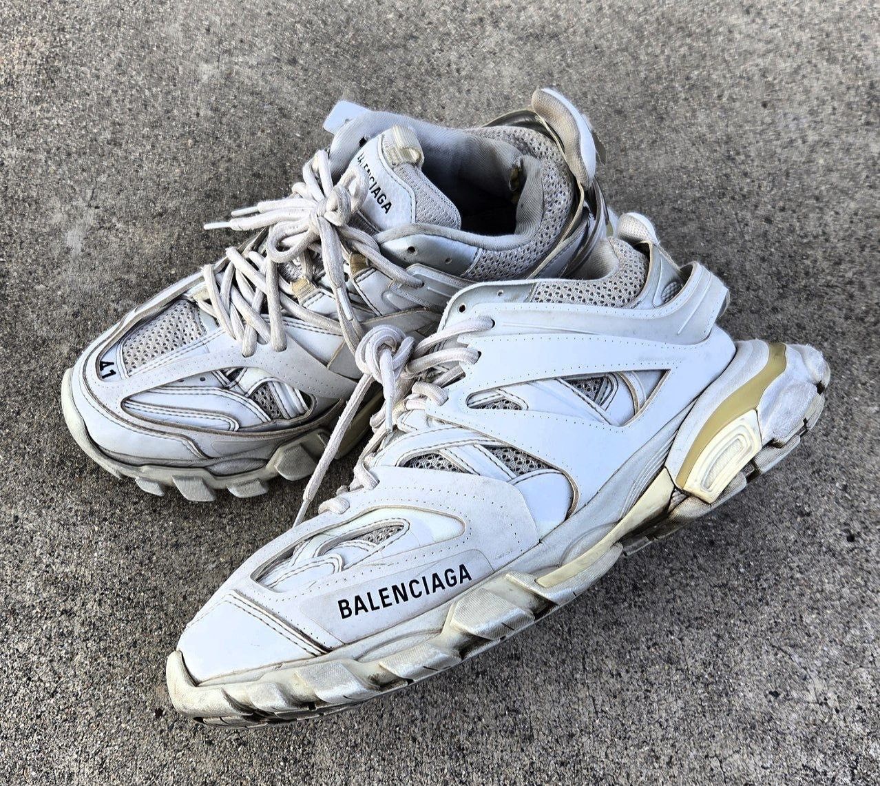 Balenciaga Balenciaga Track White Sneakers Size US 8 / EU 41 - 1 Thumbnail