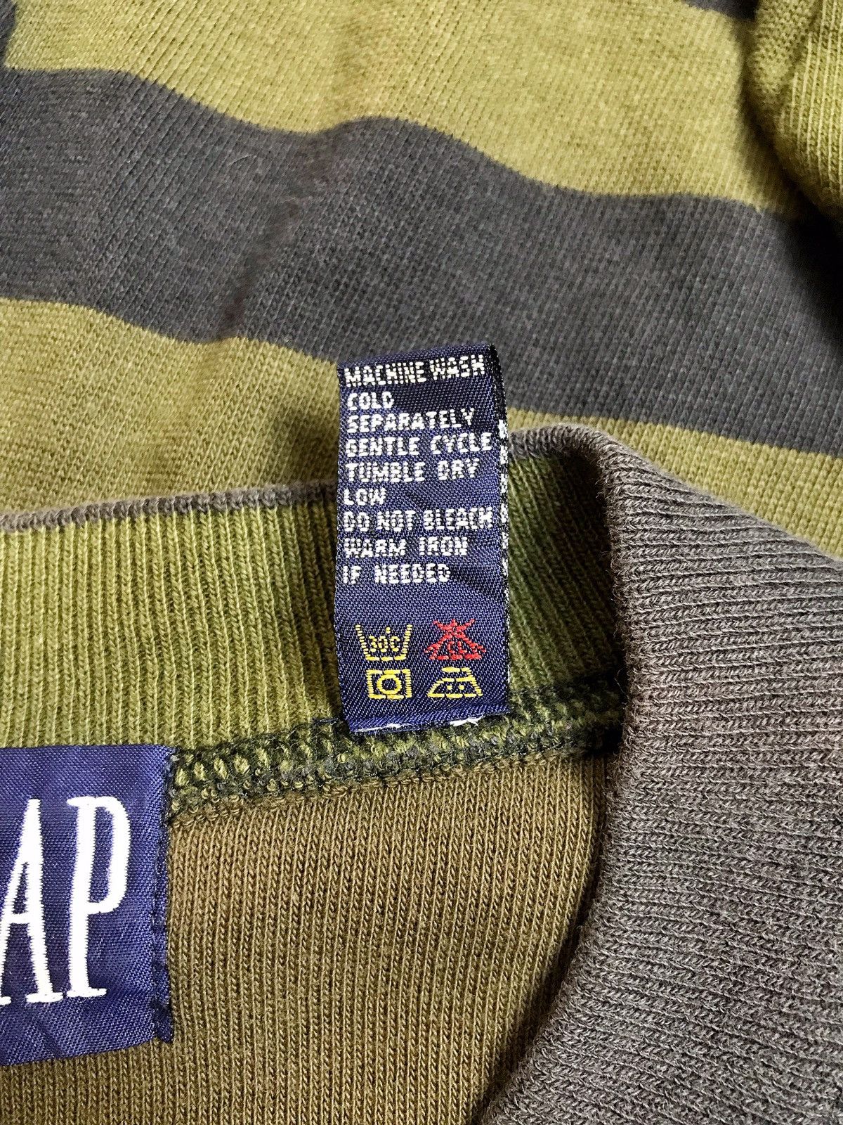 Gap GAP Two Tone Vintage Long Sleeve Tee Size US XL / EU 56 / 4 - 4 Thumbnail