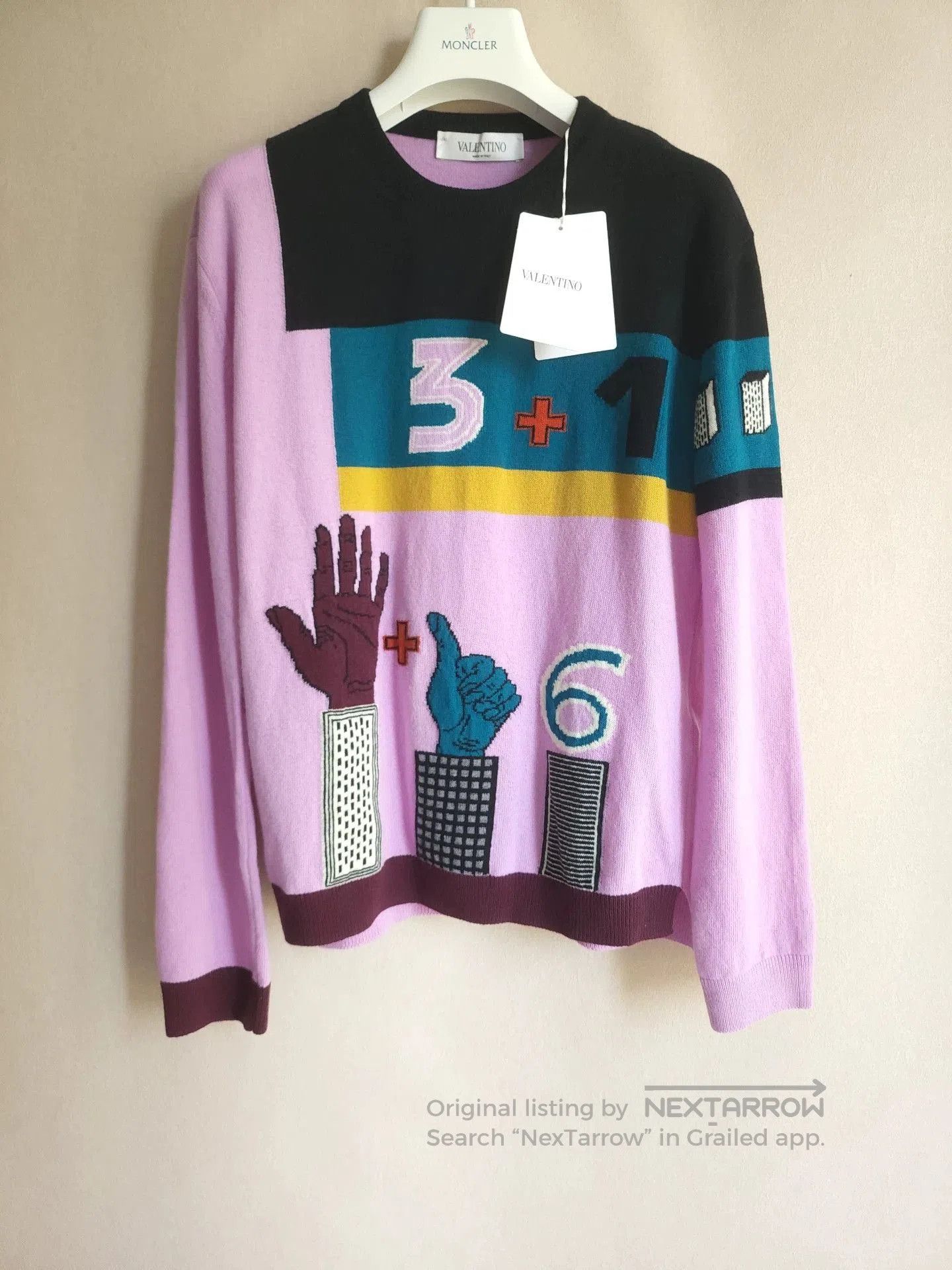 Valentino valentino colorful graphic sweater for women. Size XS / US 0-2 / IT 36-38 - 2 Thumbnail