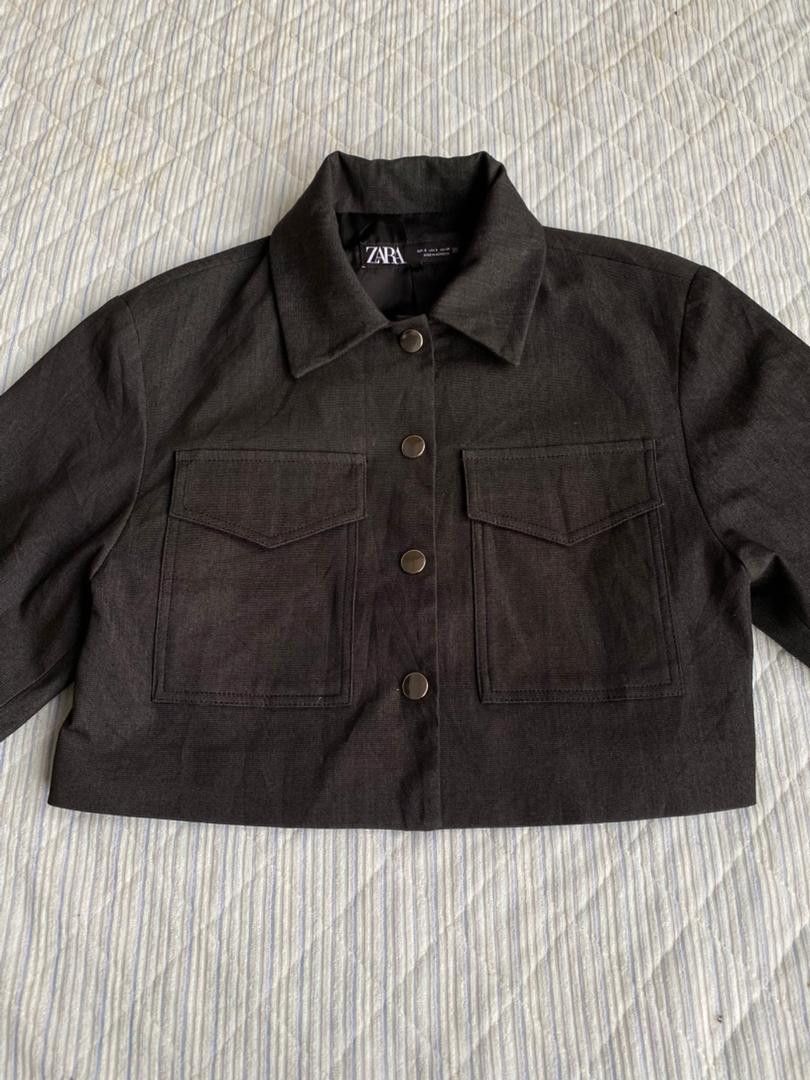 Zara Zara Cropper Jacket Size S / US 4 / IT 40 - 2 Thumbnail