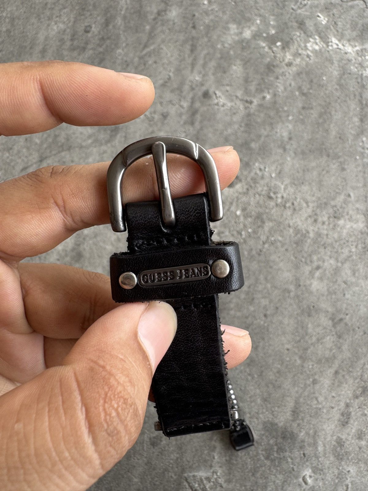 Guess Vintage Guess Studded Leather Belt Size ONE SIZE - 3 Thumbnail