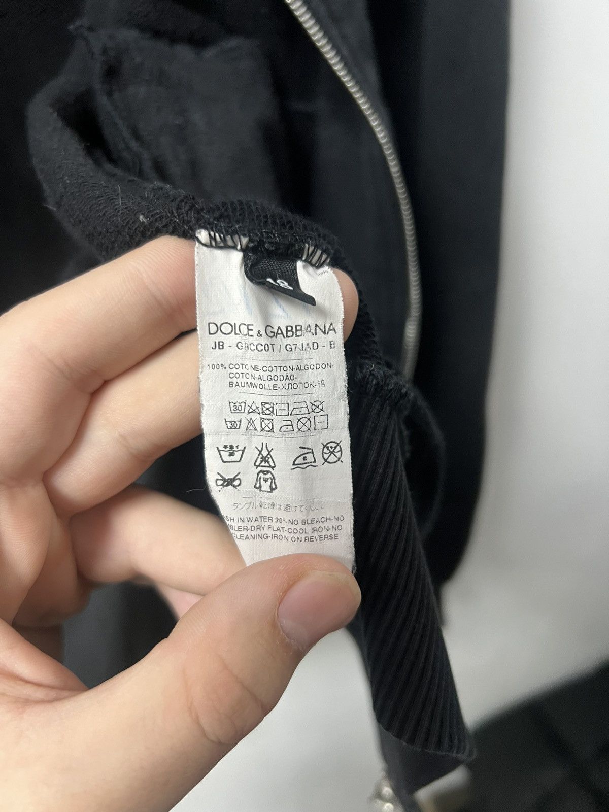 Dolce & Gabbana Dolce Gabbana Zip Hoodie Black Size US M / EU 48-50 / 2 - 7 Thumbnail