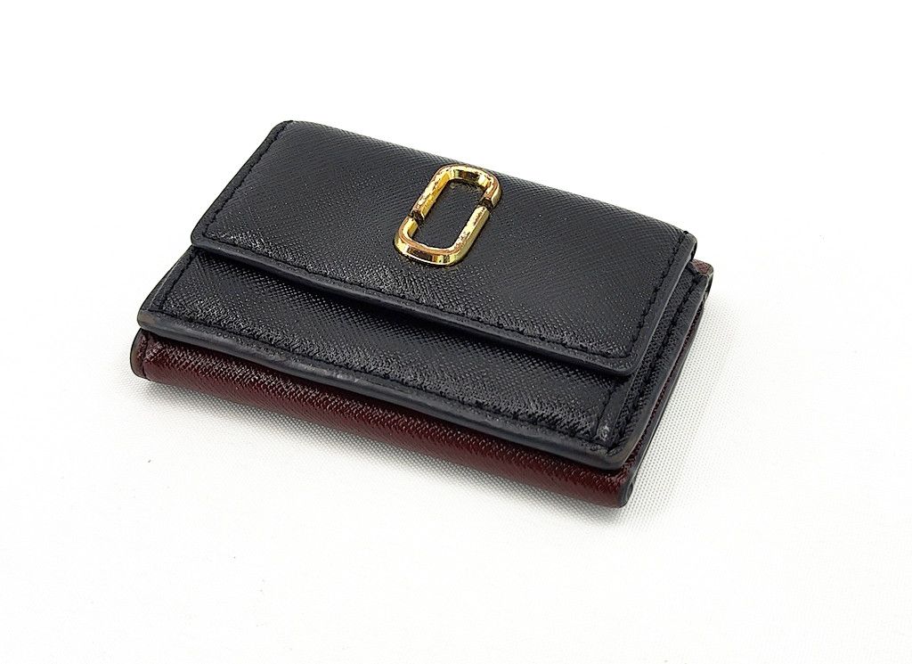 Marc Jacobs MARC JACOBS trifold leather minimalist wallet 2 tone Size ONE SIZE - 8 Thumbnail