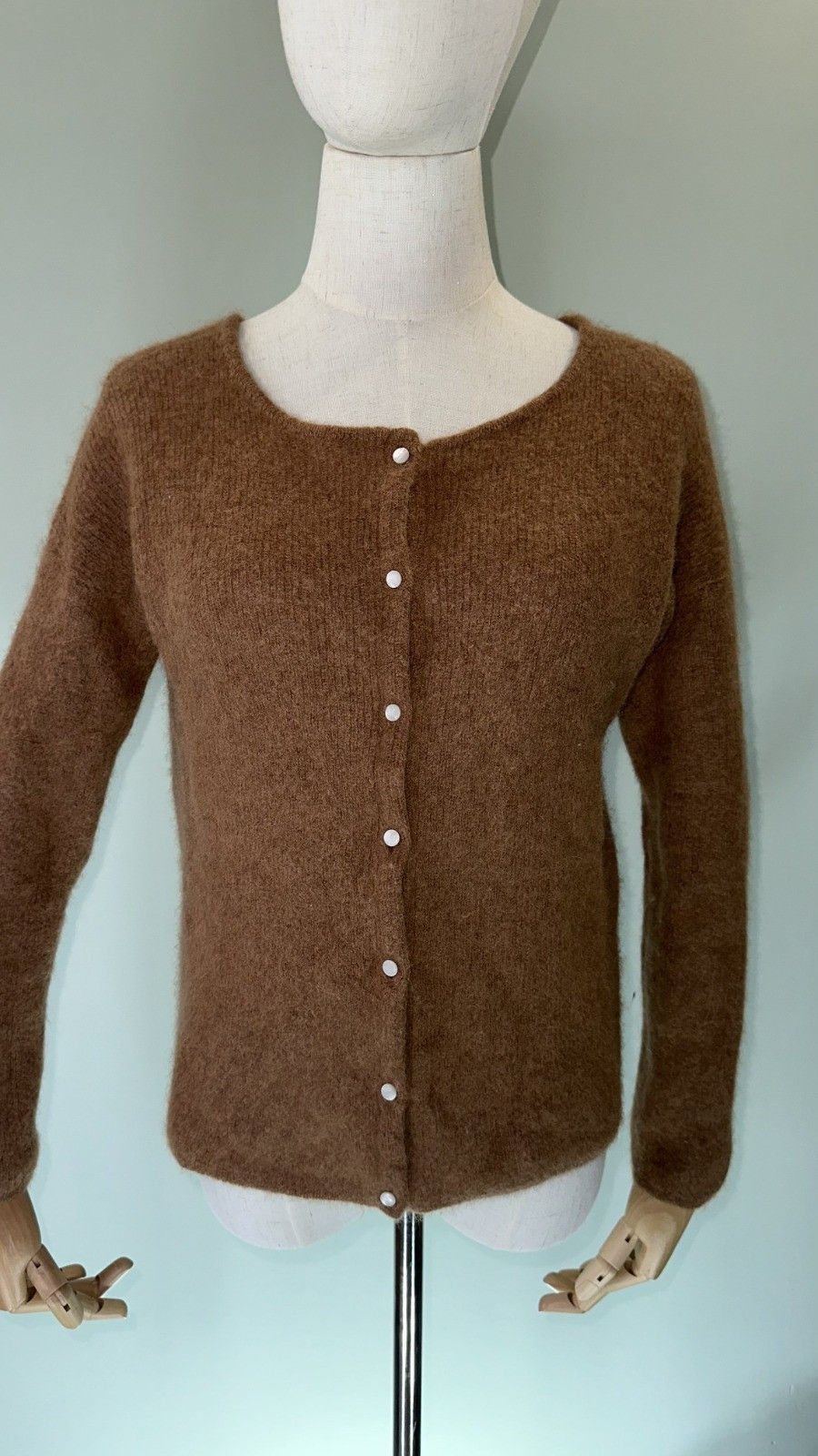 Sezane Sezane Women's Gaspard Brown Cardigan Size S Size S / US 4 / IT 40 - 3 Thumbnail
