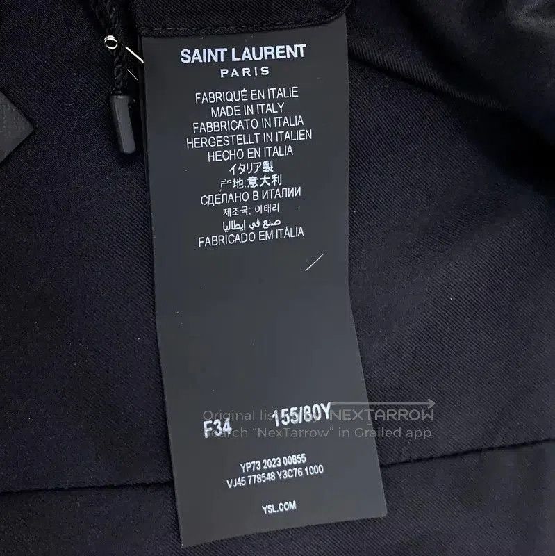 Yves Saint Laurent YSL Black Cotton Women's Jacket Size XXS . Size XXS / US 00 / IT 34 - 6 Thumbnail