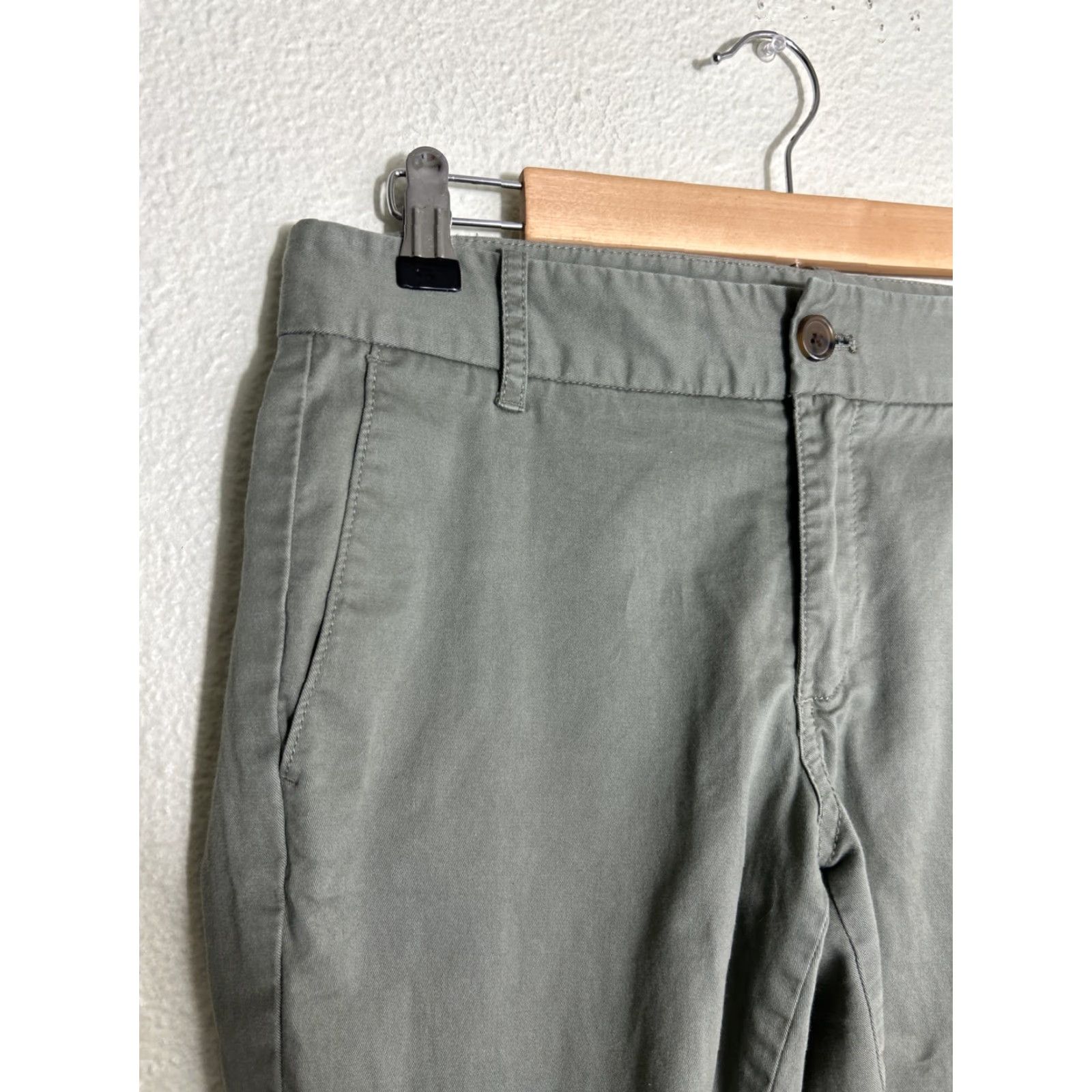 J.Crew J.CREW Pants Womens 4 Sage Green Frankie Stretch Chino Career Pants 30x27 Size 27" / US 4 / IT 40 - 4 Thumbnail