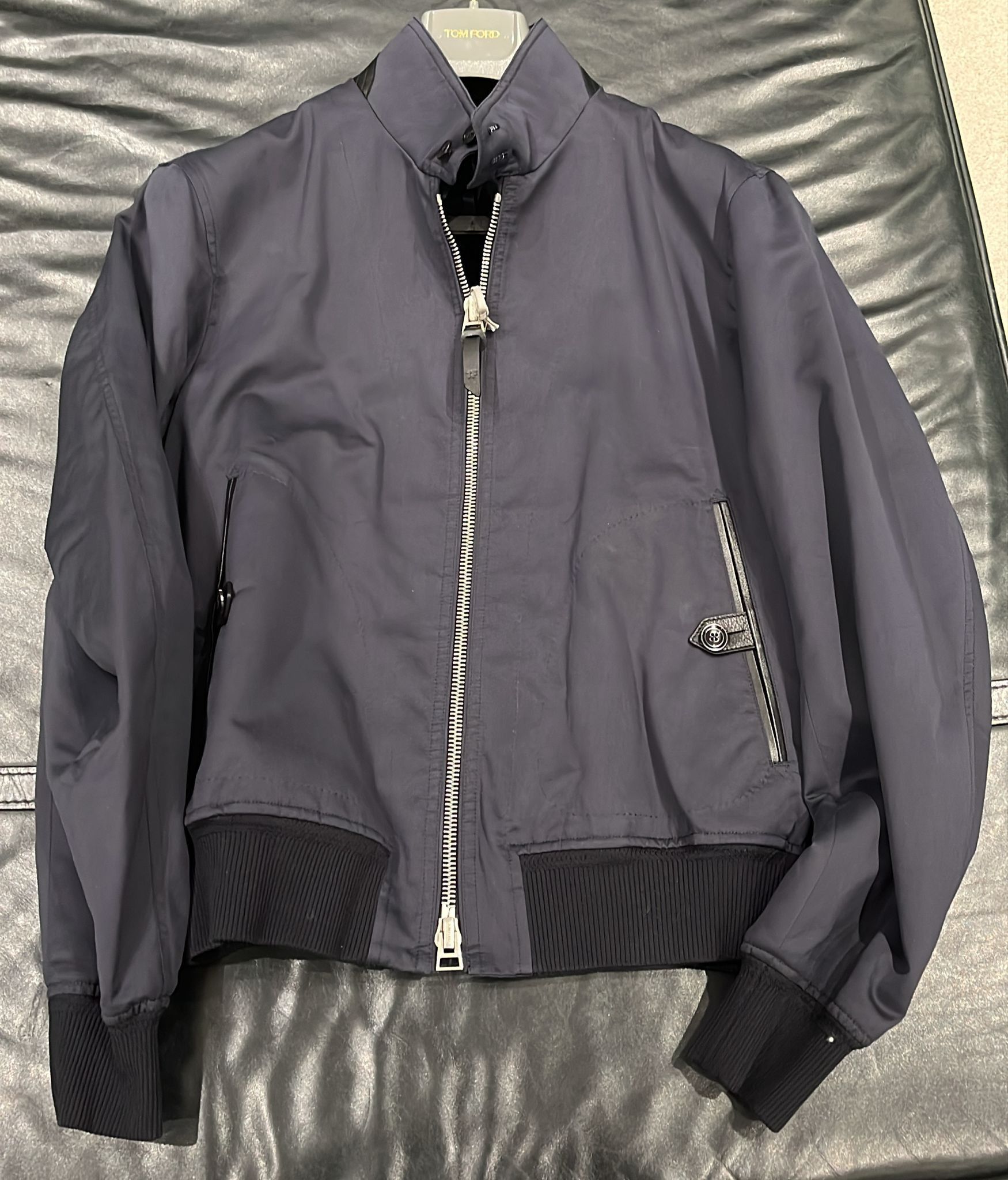 Tom Ford o1loc1c0126 OBG003 Blouson Jacket in Blue Size US L / EU 52-54 / 3 - 1 Preview