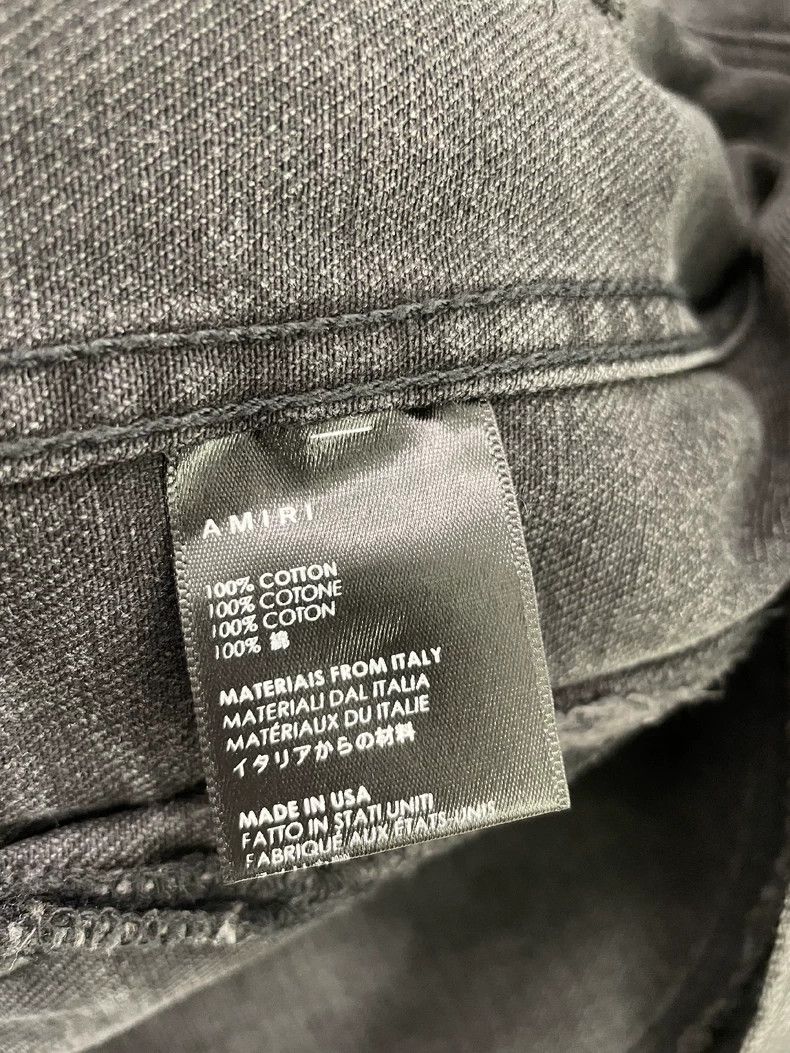 Amiri Amiri Black and gray denim design jacket 2501-Nextarrow Size US M / EU 48-50 / 2 - 4 Thumbnail