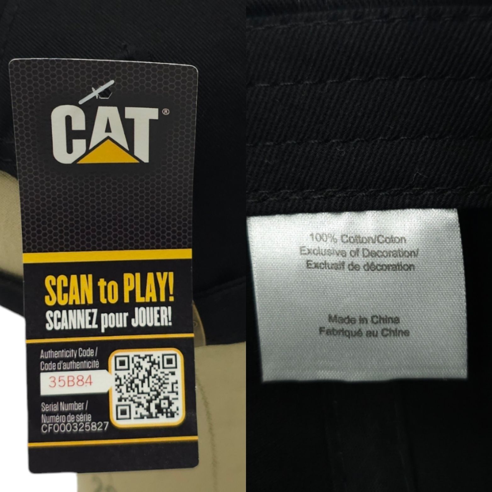 Caterpillar Caterpillar CAT Reman Embroidered Logo Tuck Strap Cap Hat Size ONE SIZE - 8 Thumbnail