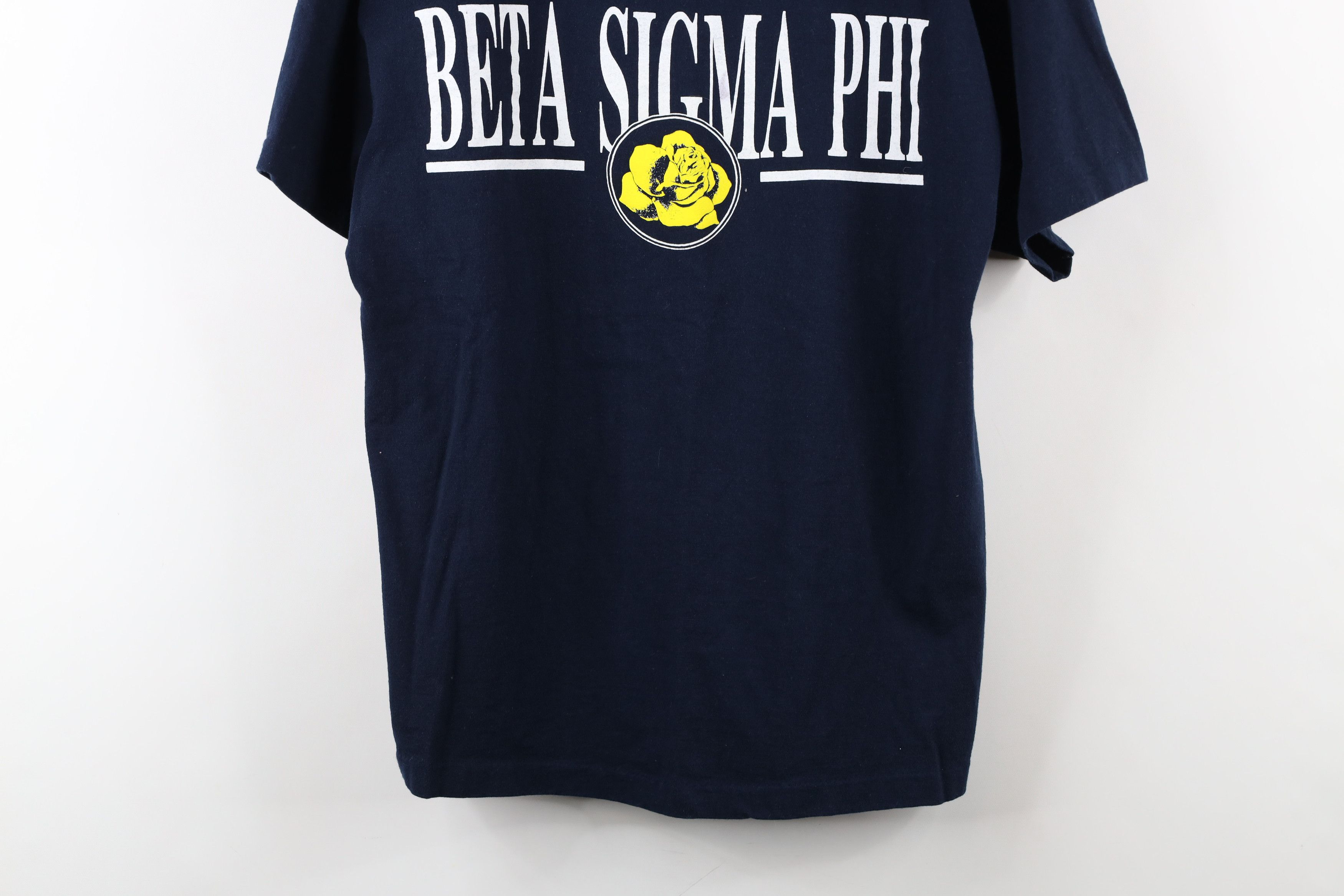 Vintage Vintage 90s Spell Out Beta Sigma Phi Sorority T-Shirt USA Size M / US 6-8 / IT 42-44 - 3 Thumbnail