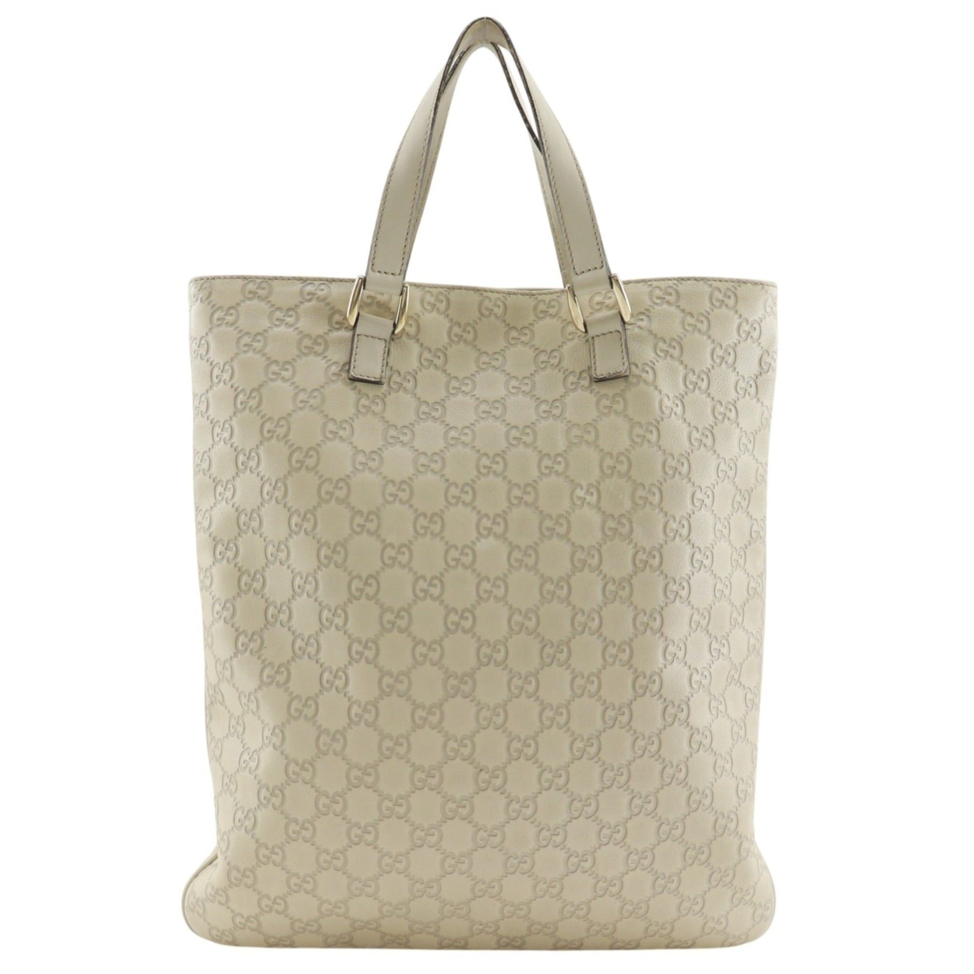 Gucci Gucci Tote Bag Handbag 272347 Shima Leather Off-White A4 Magnetic Closure Unisex Size ONE SIZE - 1 Thumbnail