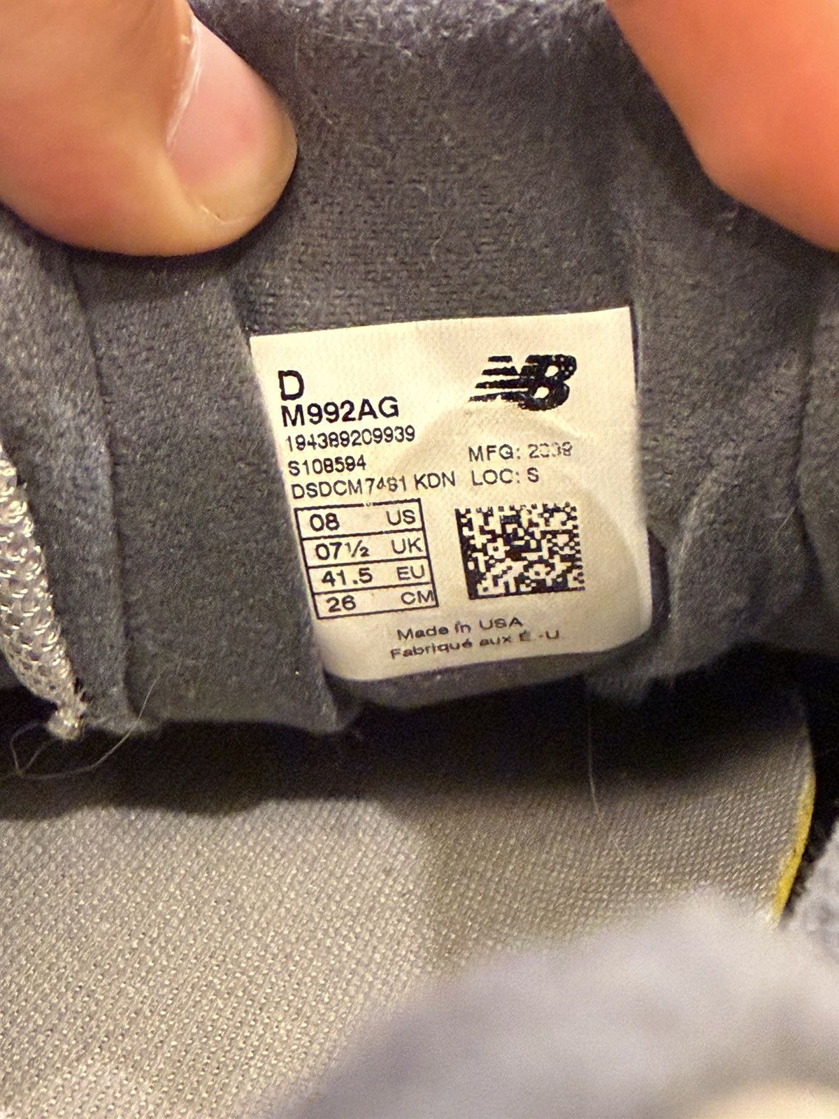 New Balance New Balance 992 ‘MiUSA Grey Blue Red’ Size US 8 / EU 41 - 8 Thumbnail