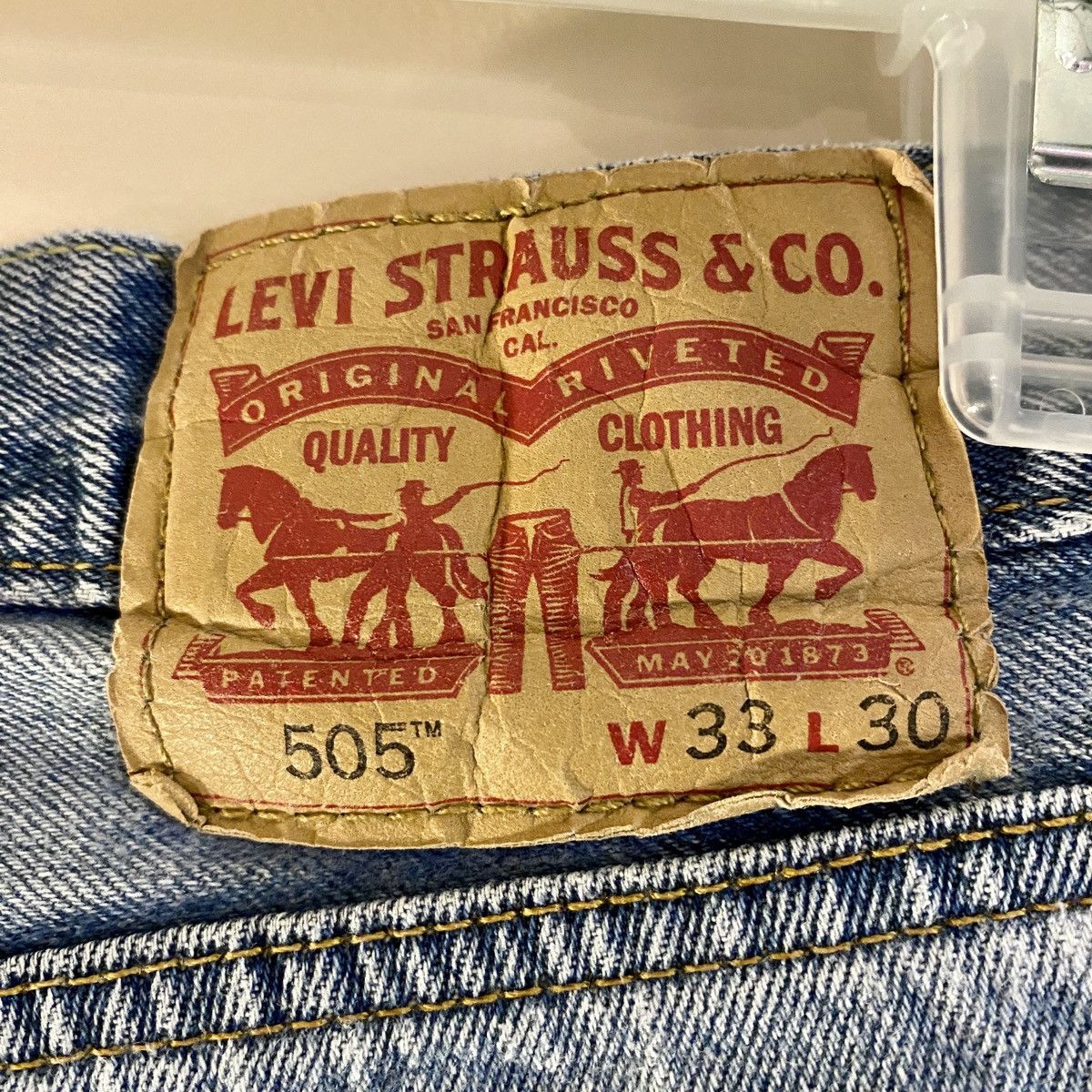 Levi's Custom Painted Levis Stussy Denim Jeans Size US 33 - 11 Thumbnail