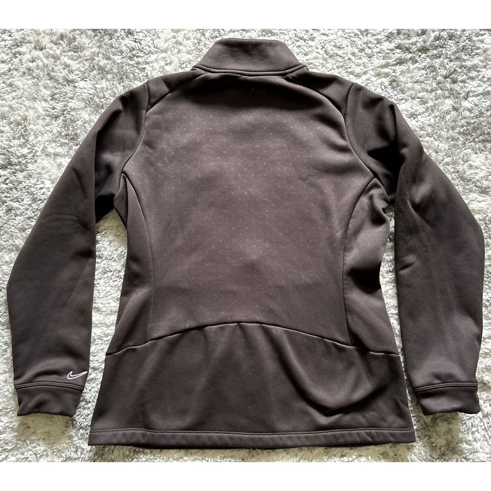 Nike Nike Women’s Jacket Brown Full Zip L - Coeur d’Alene Resort Golf Course, Polyester, Basic Style, Outdoor/Active 90s? Size L / US 10 / IT 46 - 2 Thumbnail