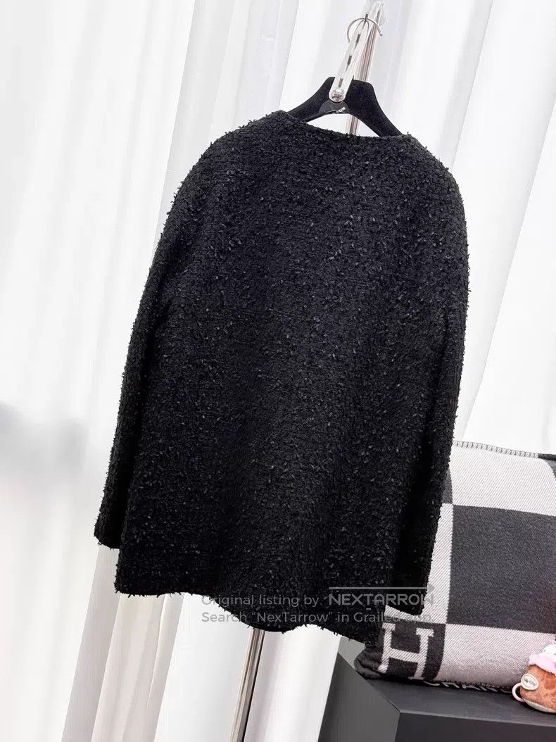 Chanel Chanel Wide tweed round-neck four-pocket long-sleeved jack Size XS / US 0-2 / IT 36-38 - 3 Thumbnail