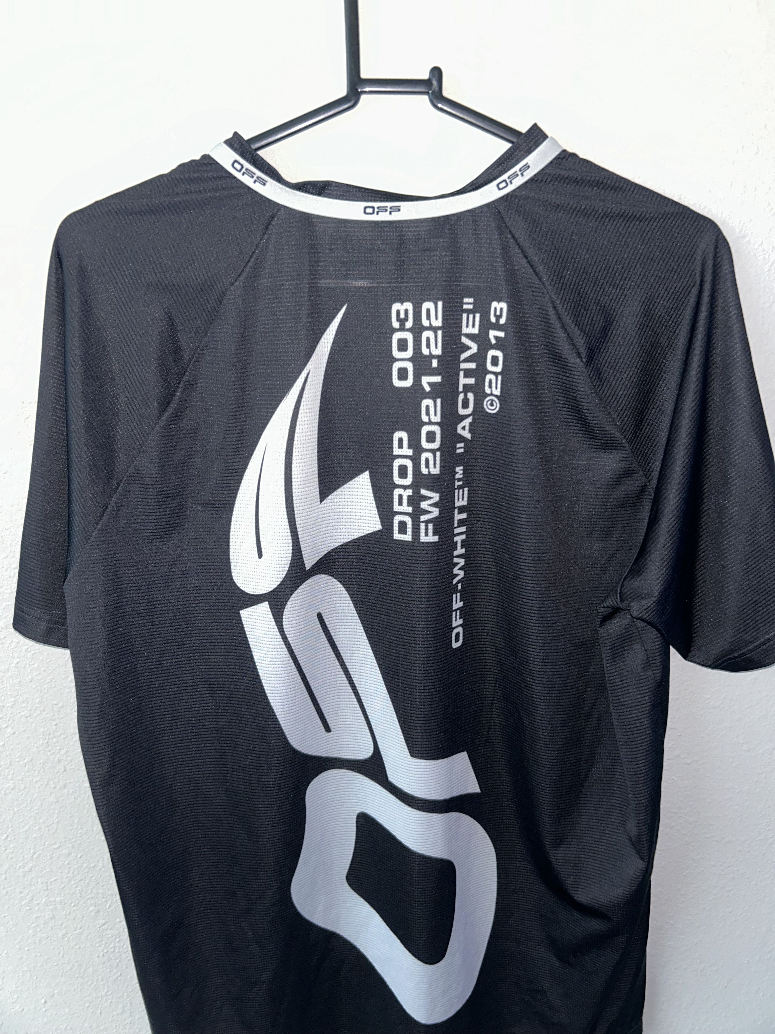 Off White Active Short Sleeve Mesh Tee