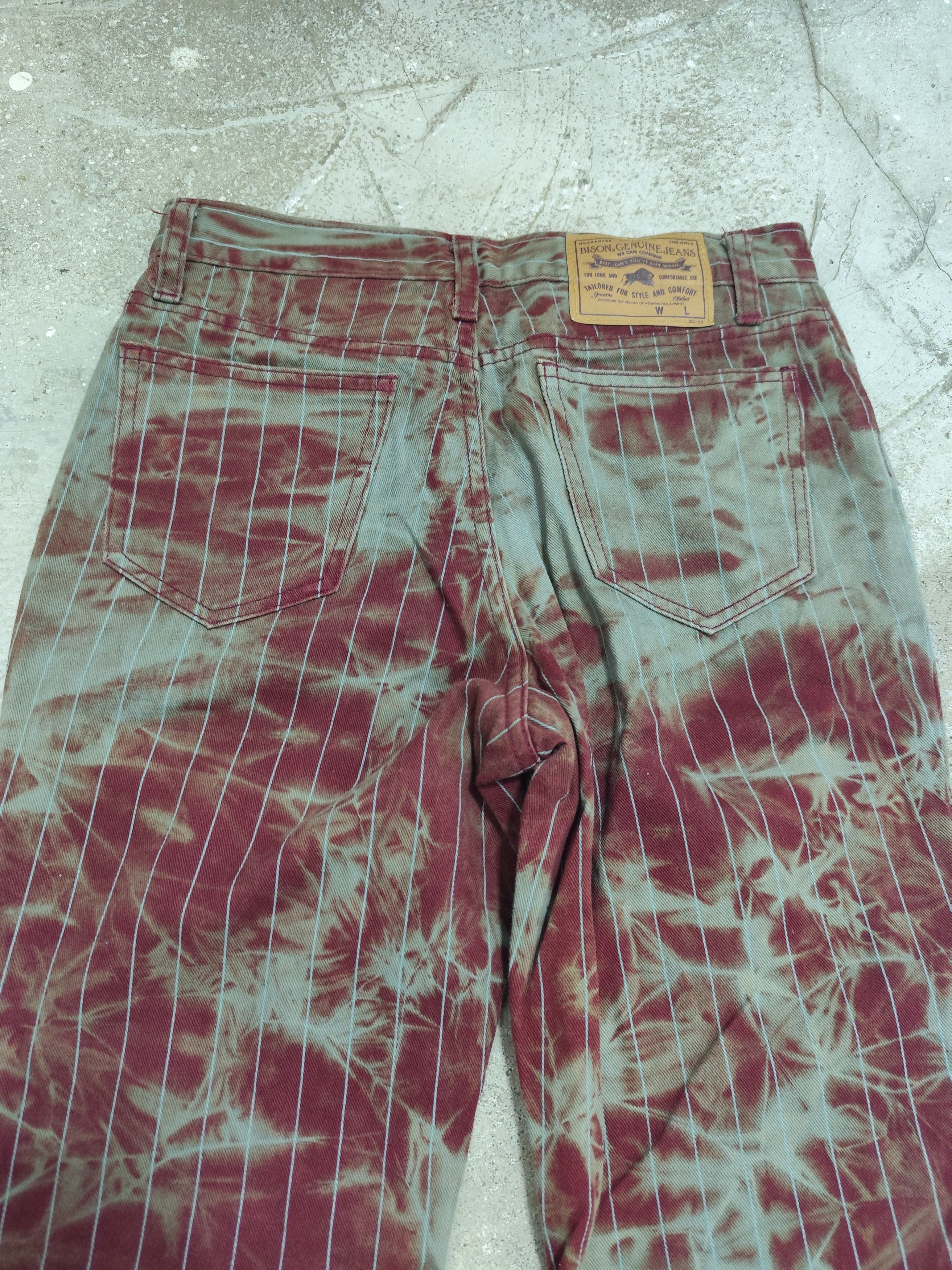 Japanese Brand Ifsixwasnine style Vintage Bison super Flared AOP washed Size US 28 / EU 44 - 7 Thumbnail