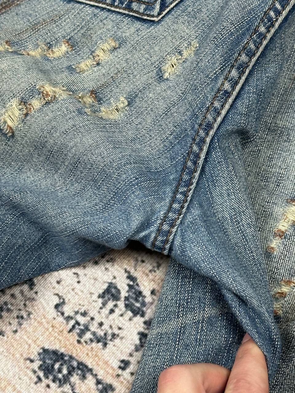 Japanese Brand Vintage Avant Garde Destroyed Punk Baggy Denim Jeans Size US 32 / EU 48 - 17 Thumbnail