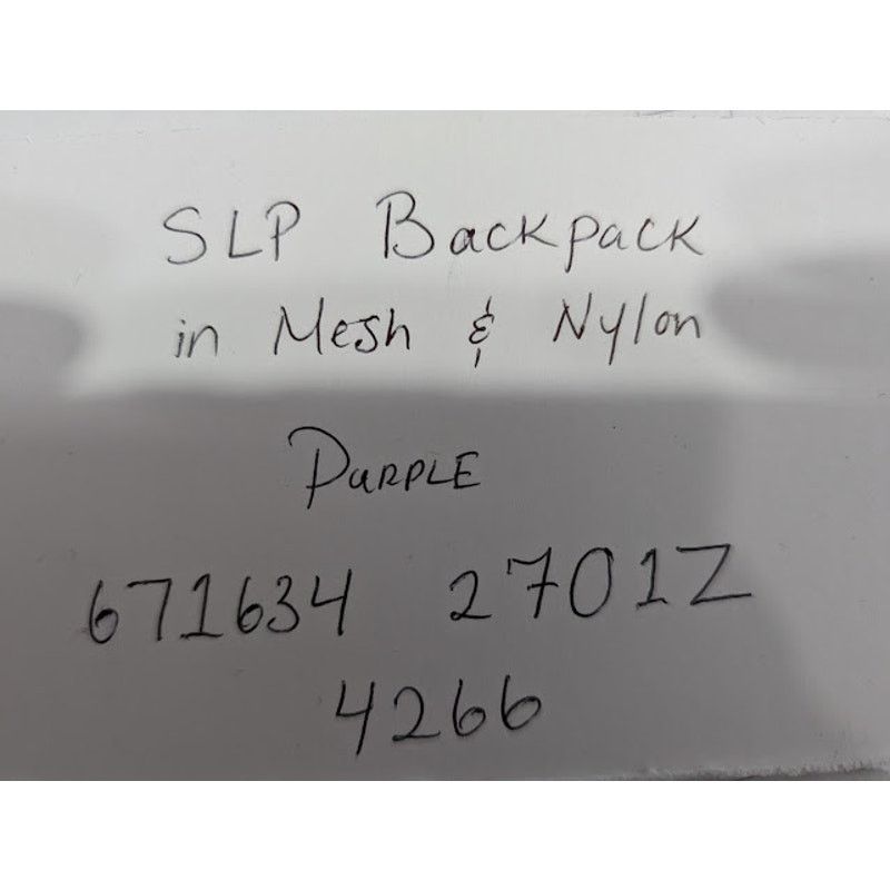 Saint Laurent Paris o1rshd1 Size: OS / SLP Backpack in Mesh & Nylon in Purple Size ONE SIZE - 17 Thumbnail