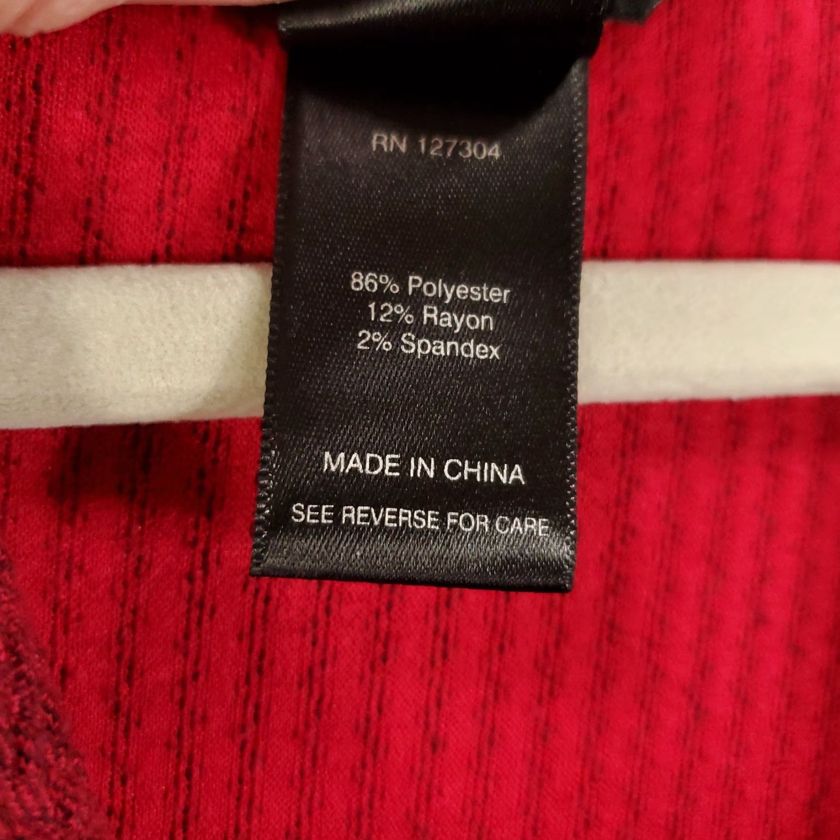 Vintage Ali Miles Sweater Womens Large Red Knit Pocket Cowl Neck Stretchy Tunic Top Size L / US 10 / IT 46 - 6 Thumbnail