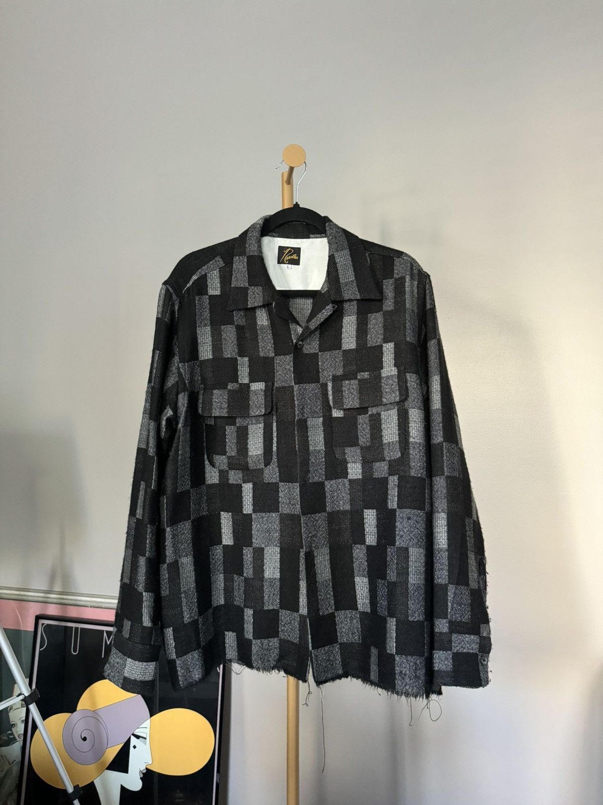 Needles Classic Shirt Green - Wool Paisley Jq. | Grailed