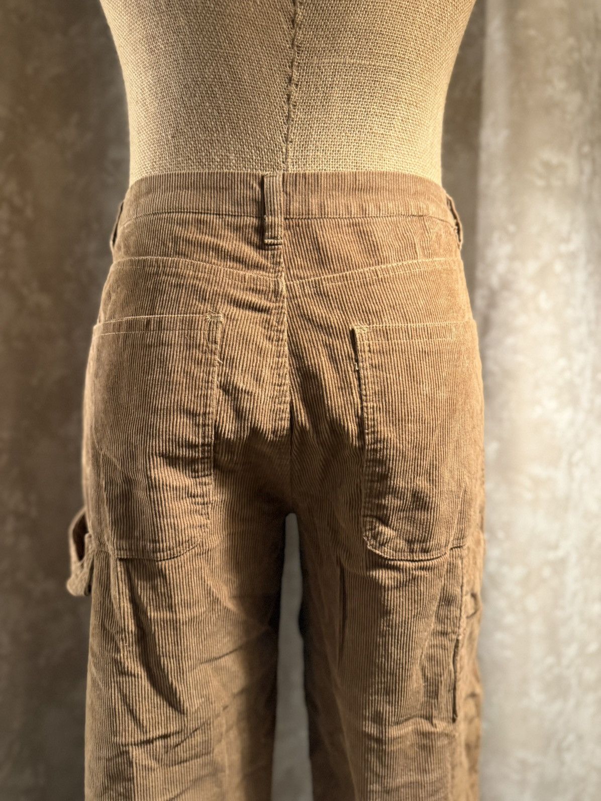 Other Vintage-Inspired Brown Corduroy Utility Pants – Relaxed Fit Size 29" - 7 Thumbnail