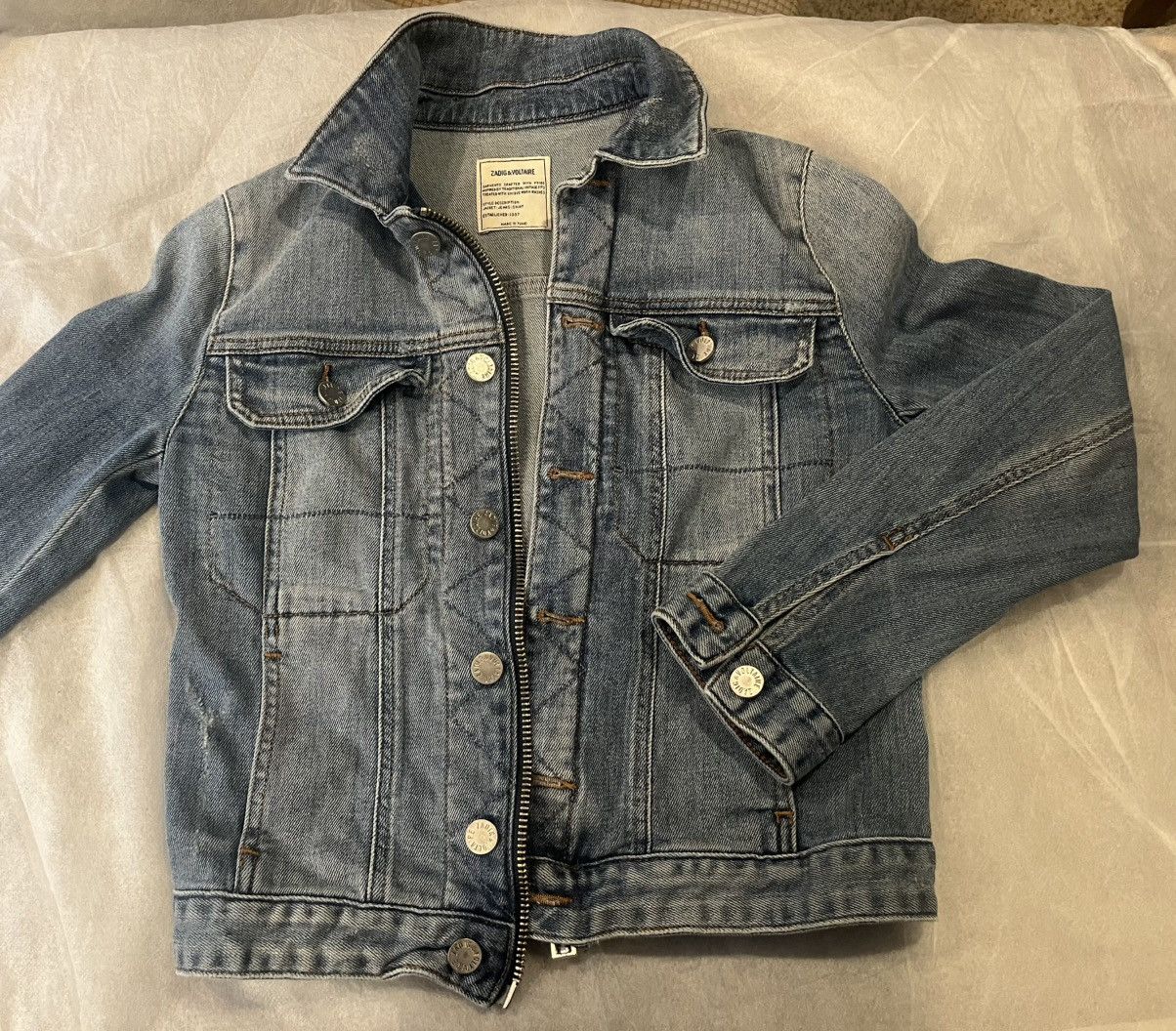 Zadig & Voltaire Zadig & Voltaire Kioky Denim Jacket XS Size XS / US 0-2 / IT 36-38 - 1 Thumbnail