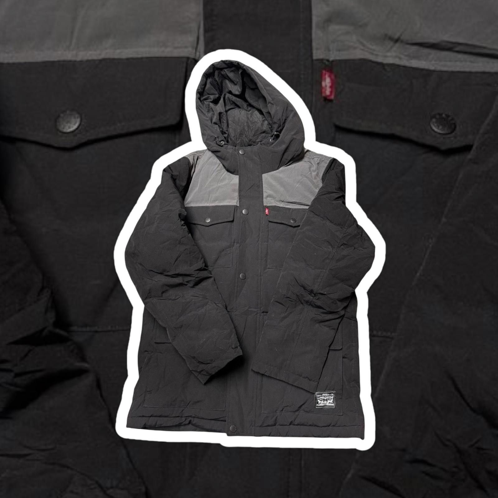 Designer Levi Strauss & Co. Men's Puffer Jacket - Black and Grey Size US M / EU 48-50 / 2 - 1 Thumbnail