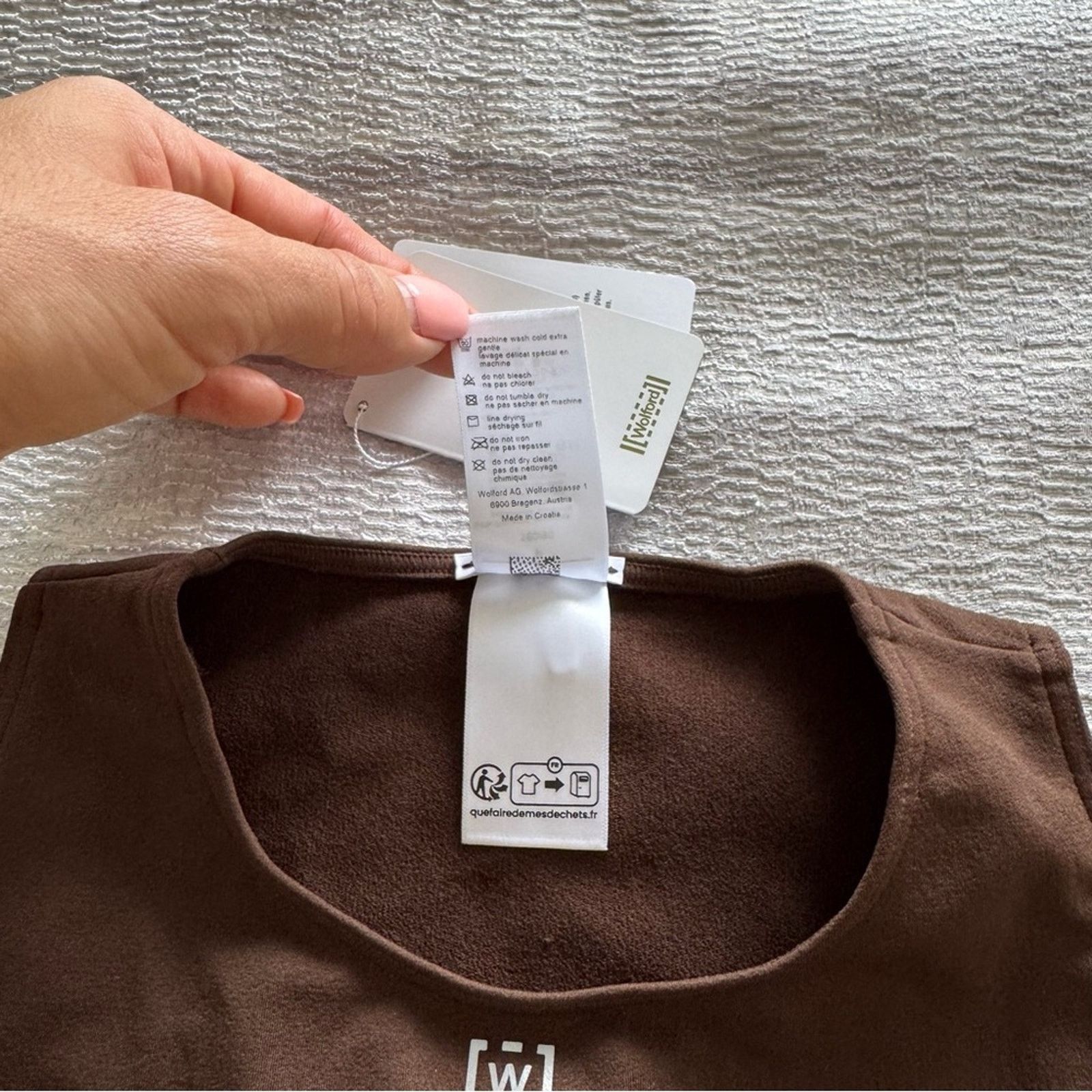 Wolford NWT! Wolford Women's Brown Ruched Crop Top, Size S Size S / US 4 / IT 40 - 6 Thumbnail