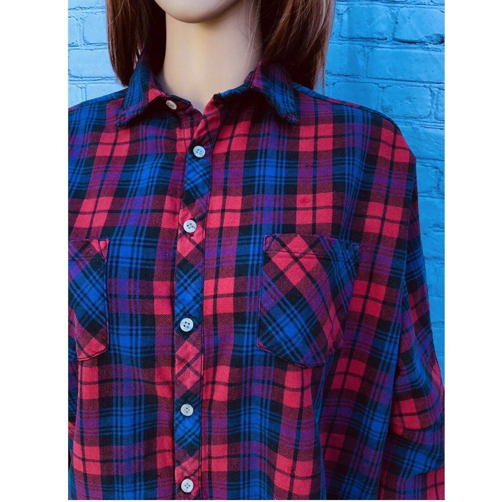 Other New LF Carmar Vintage Stonewashed Flannel Boyfriend Shirt O Size XS / US 0-2 / IT 36-38 - 1 Thumbnail