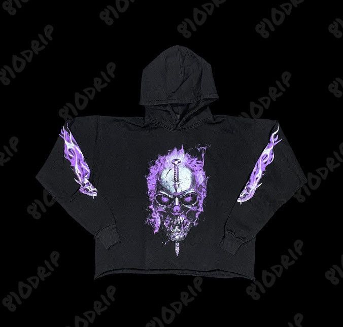 Vlone Purple Skully Hoodie (L)