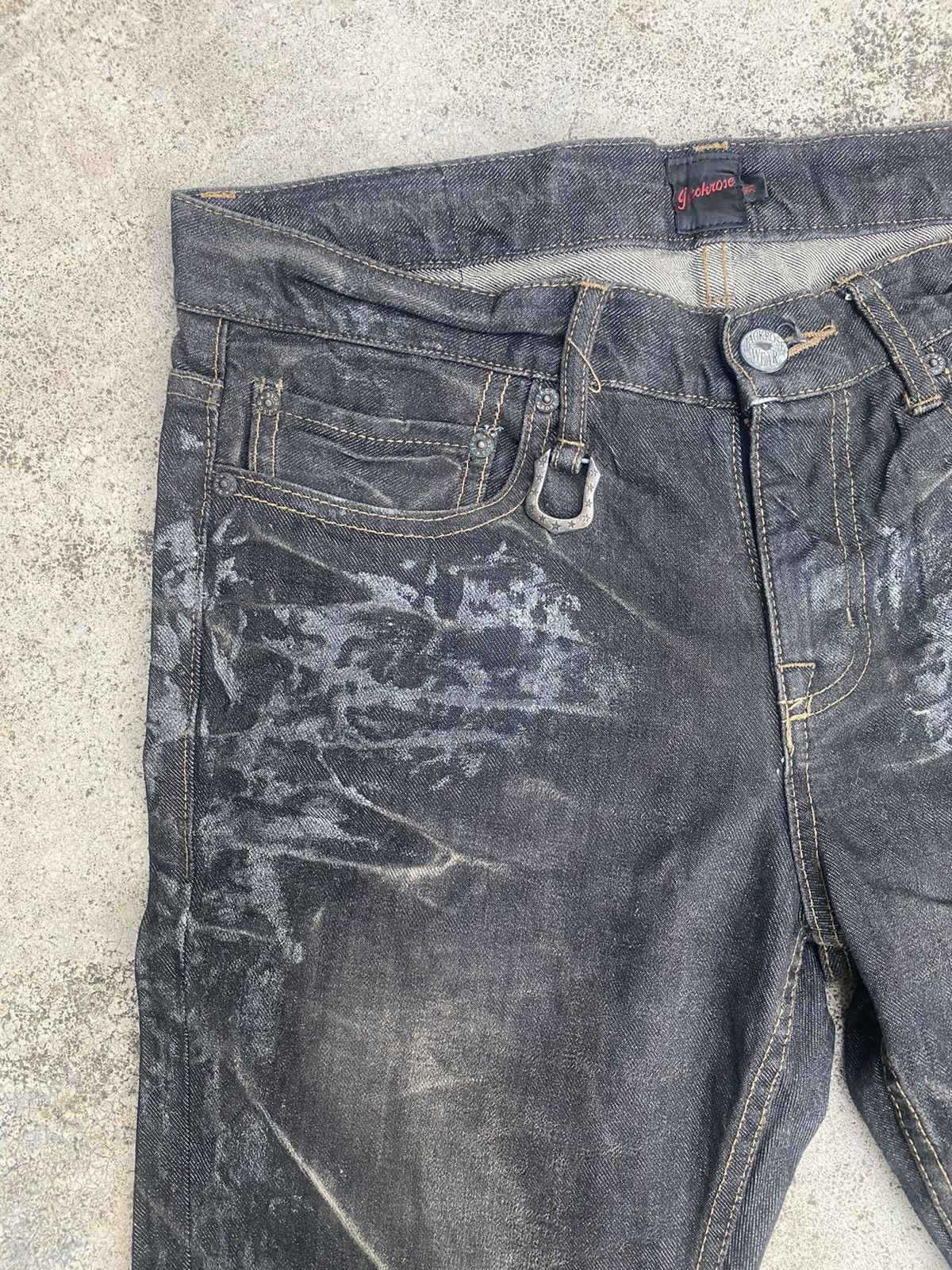 If Six Was Nine × JACKROSE Flare Jeans Jack Rose Waxed Clawmark Bootcut Size US 32 / EU 48 - 8 Thumbnail