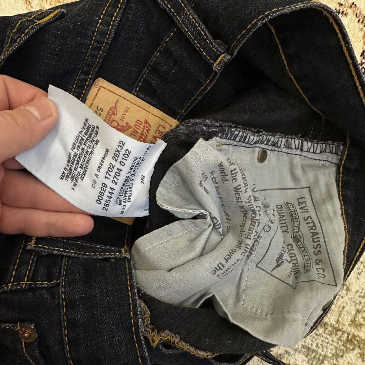 Levi's Vintage Clothing × Vintage Vintage Levi’s 529 Jeans W28xL32 Old Money 00s Size 28" / US 6 / IT 42 - 10 Thumbnail