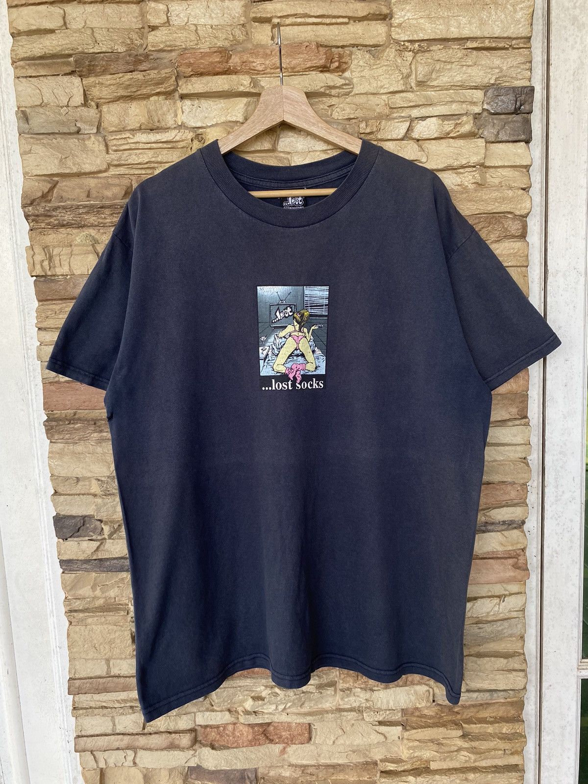 Rare Vintage 90s Lost Enterprises Hookups Skateboard Tees