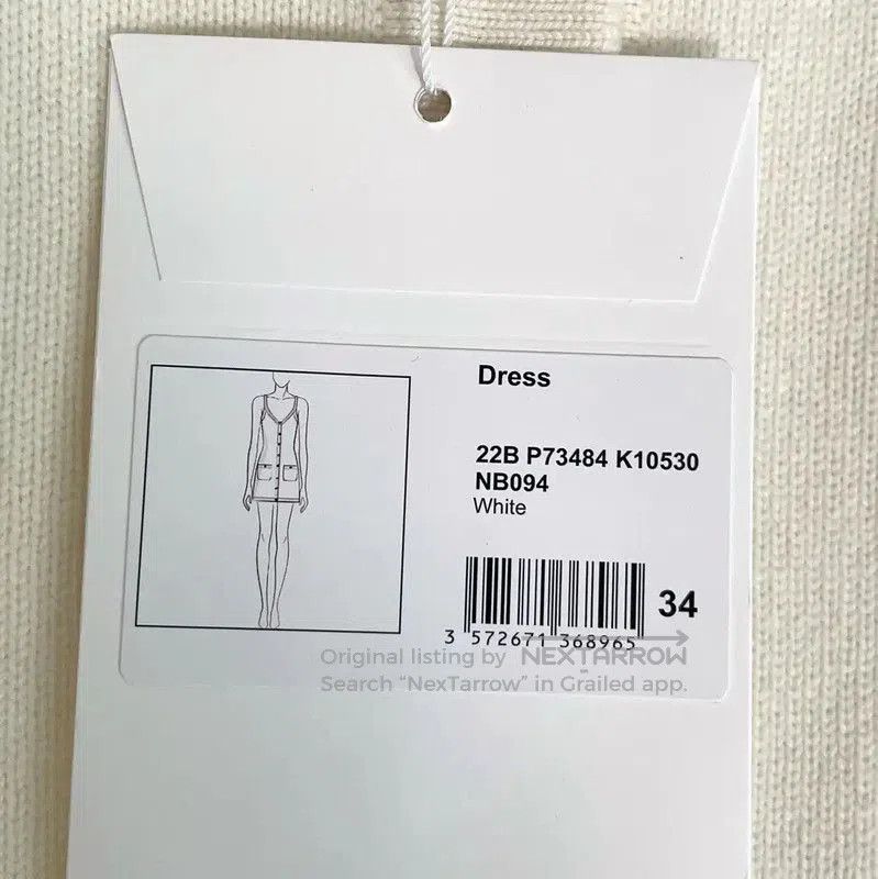 Chanel Chanel Sleeveless White Cardigan Dress for Women . Size S / US 4 / IT 40 - 6 Thumbnail