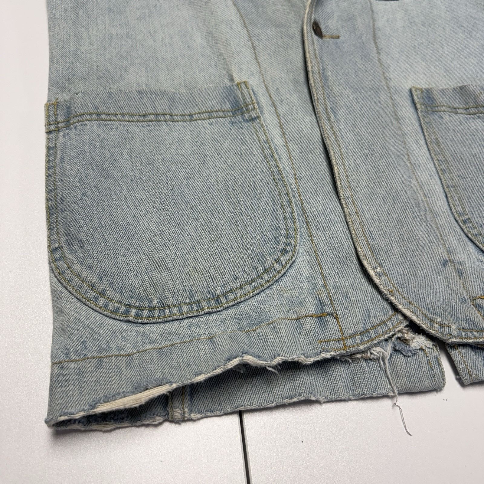 Vintage Vintage 90s Denim Blazer Coat Mens Small One Button Western Size US S / EU 44-46 / 1 - 5 Thumbnail