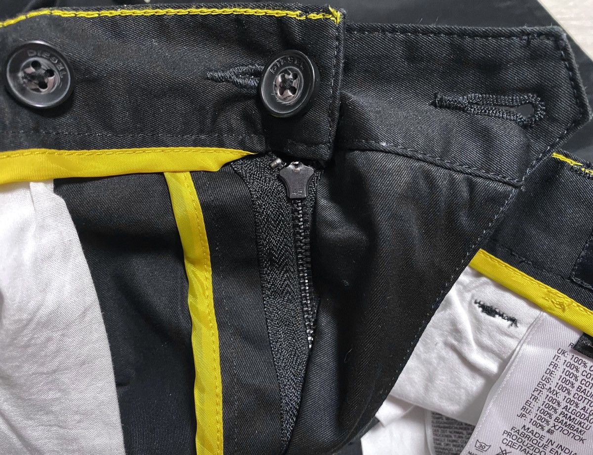 Diesel Diesel Black Cotton Chino Casual Pants Trousers Formal Size US 34 / EU 50 - 12 Thumbnail