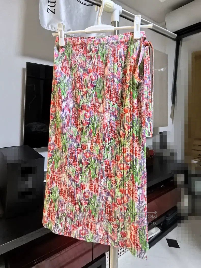 Issey Miyake Issey Miyake size:3 Color Block Midi Skirt Size 31" - 5 Thumbnail