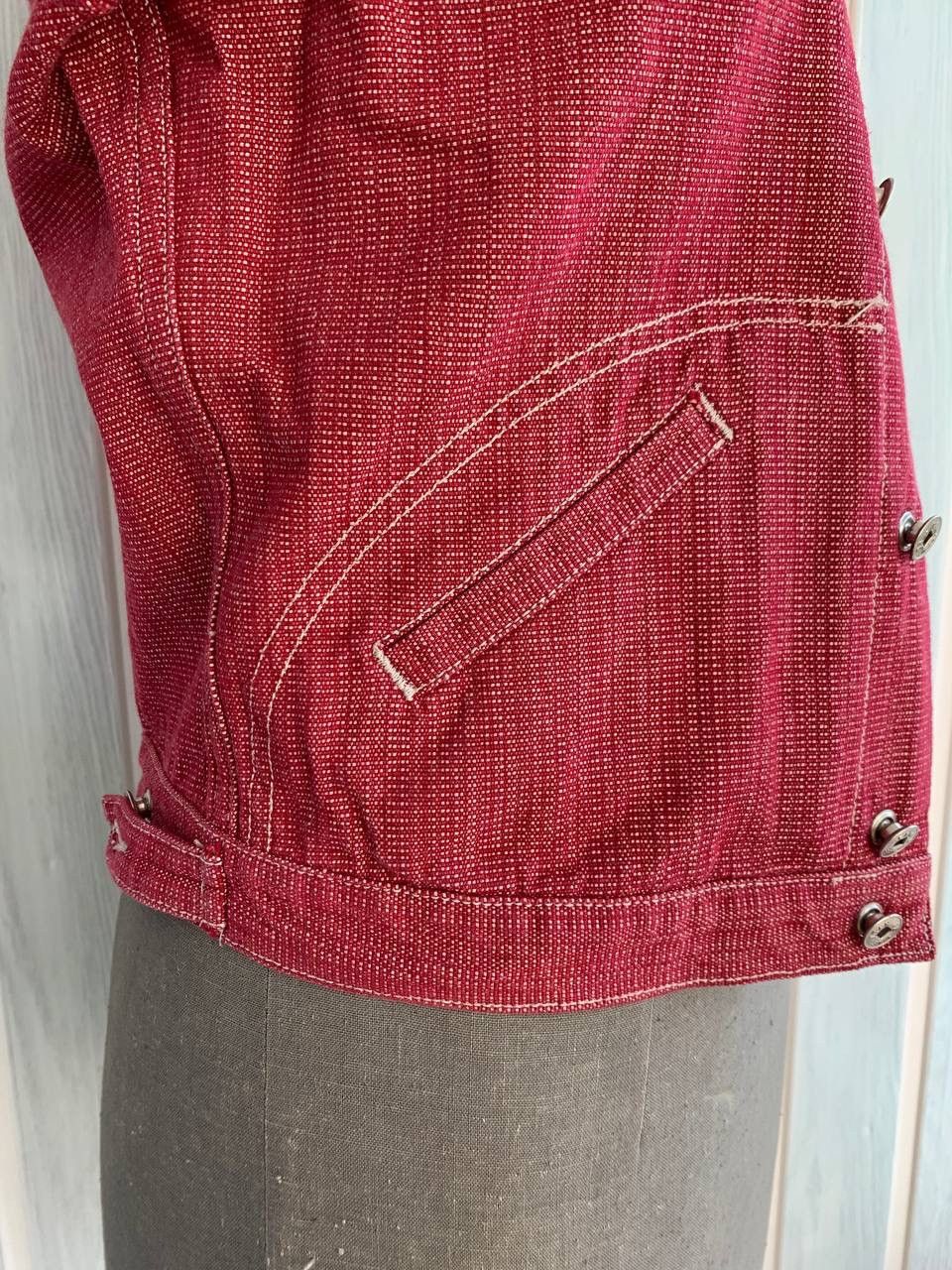 Marithe + Francois Girbaud Vintage Marithe Francois Girbaud Unisex Cotton Denim Jacket Size M / US 6-8 / IT 42-44 - 10 Thumbnail