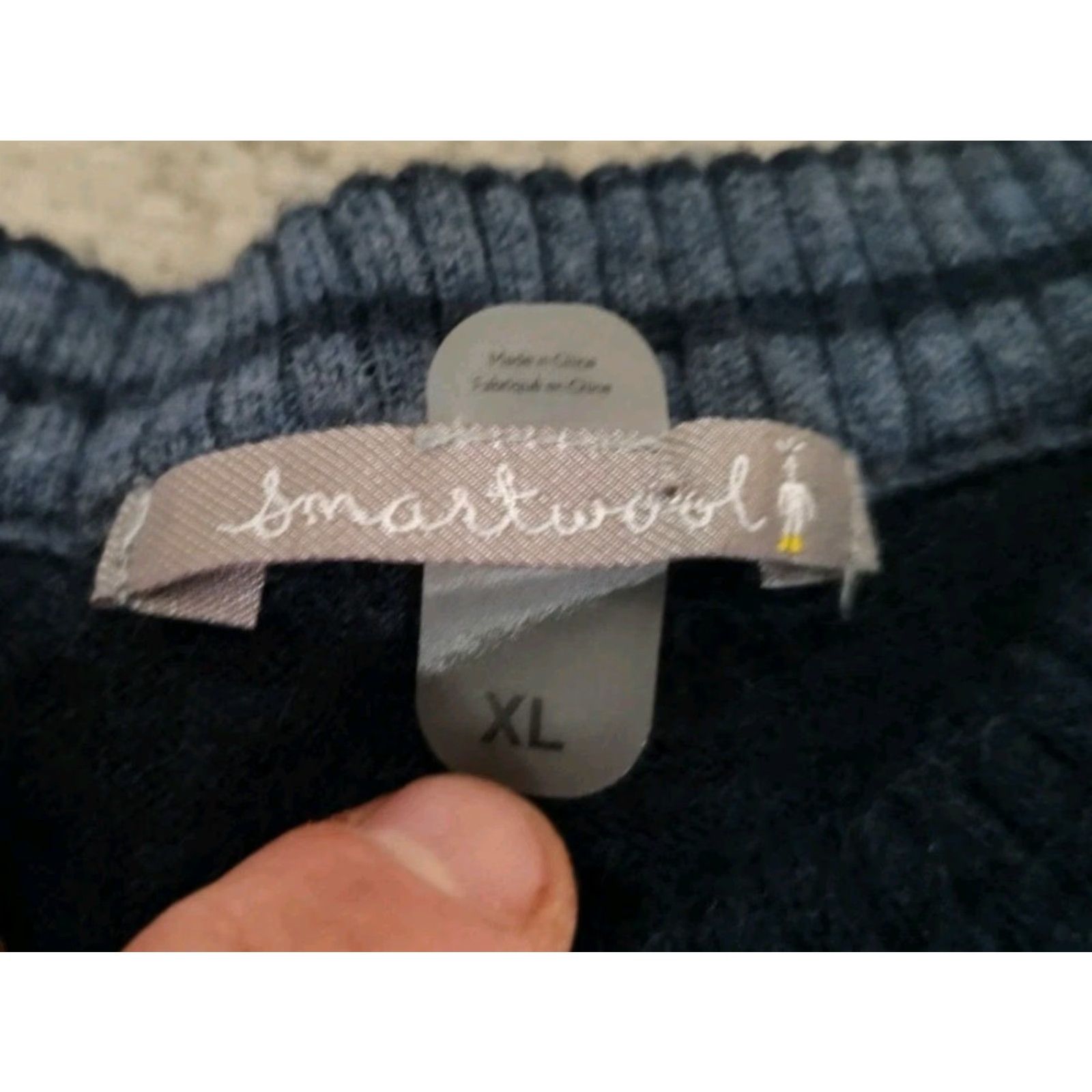 Smartwool VINTAGE SmartWool Men's Sweater Pullover Crew Neck Long Sleeve Fall Winter Spring XL Blue Wool Performance Size US XL / EU 56 / 4 - 5 Thumbnail