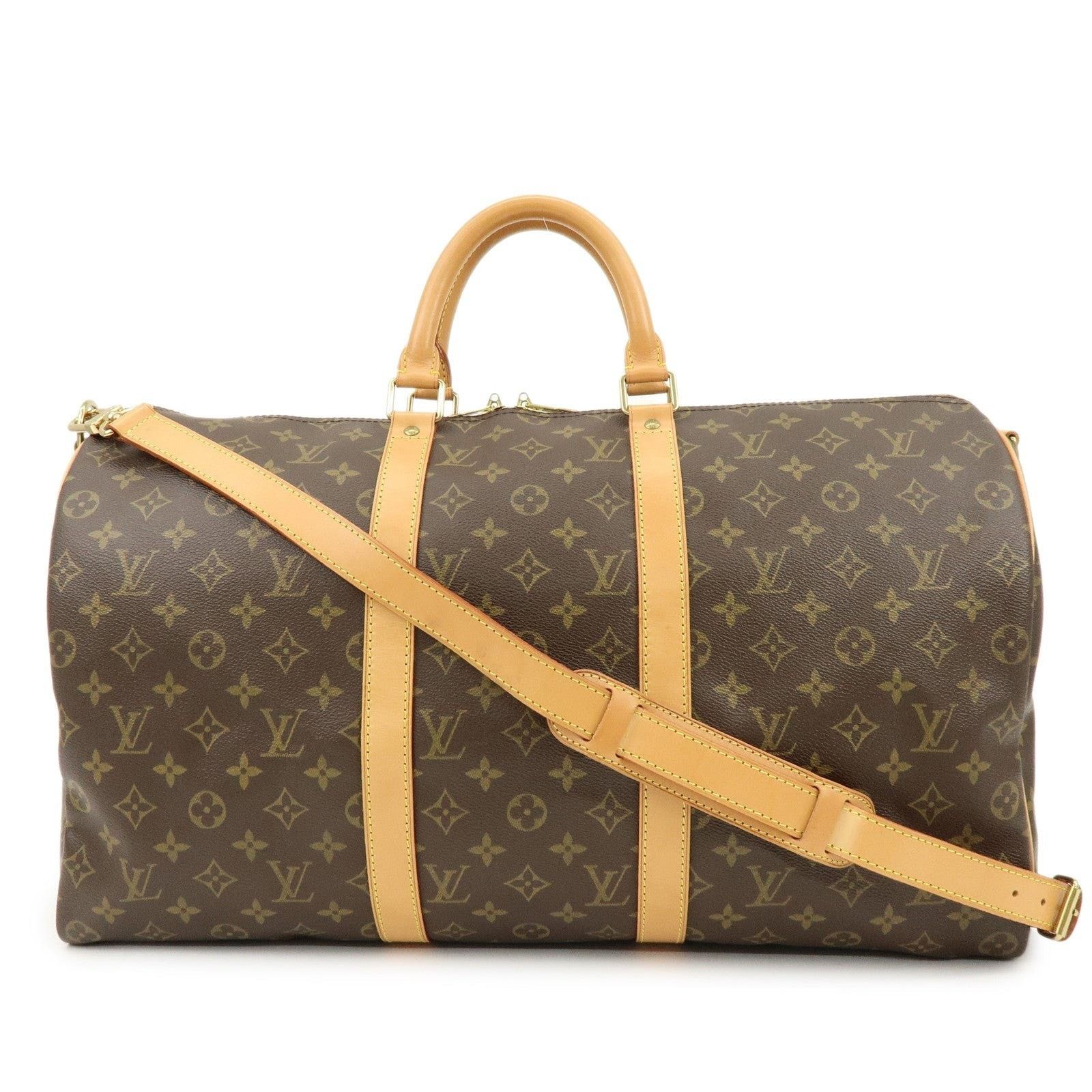 Louis Vuitton Louis Vuitton Monogram Keepall Bandouliere 50 Duffle Bag Size ONE SIZE - 1 Thumbnail