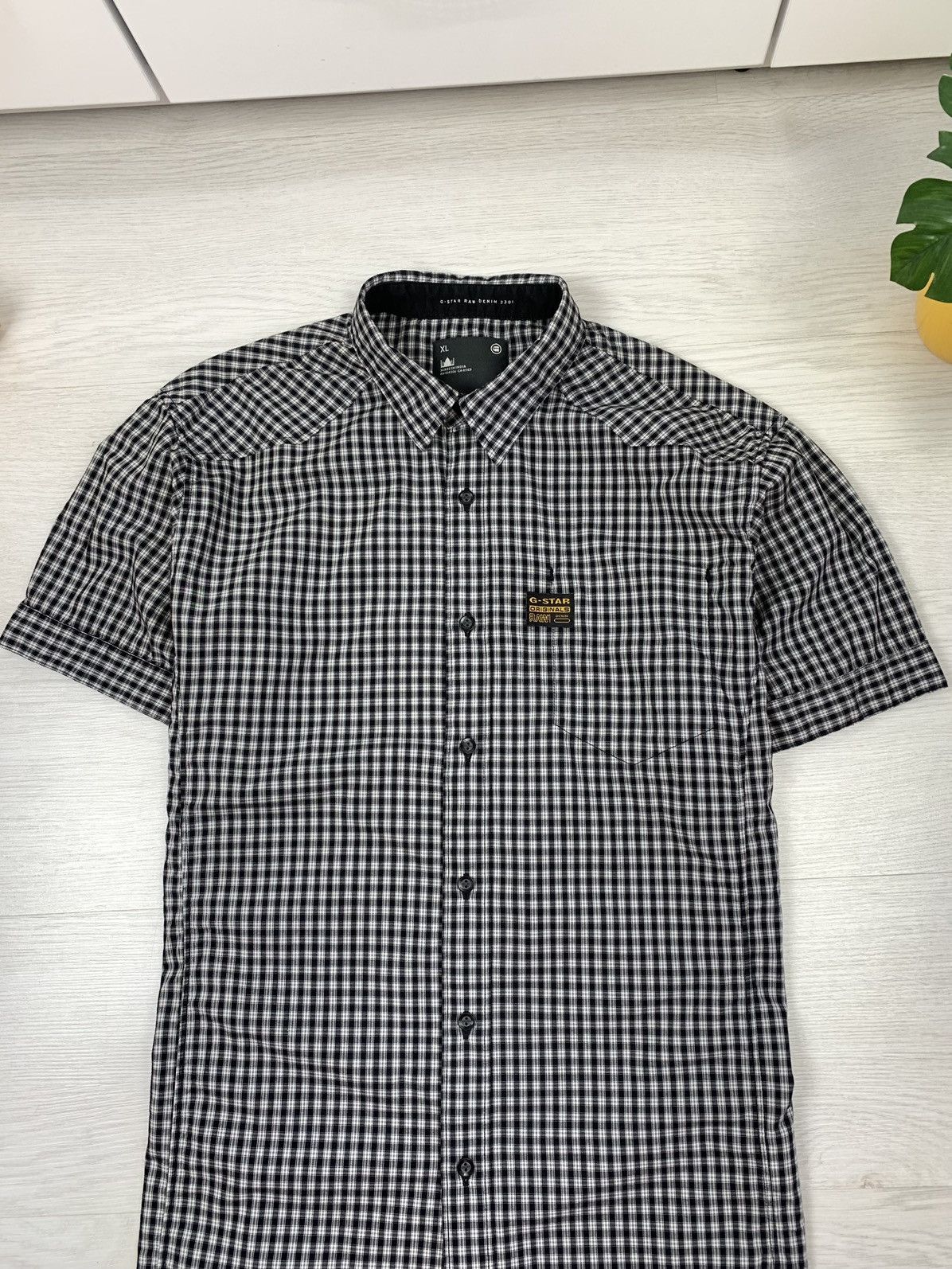 G-Star G-STAR RAW Vintage Short Sleeve Button Shirt Mens Size L Size US L / EU 52-54 / 3 - 2 Thumbnail