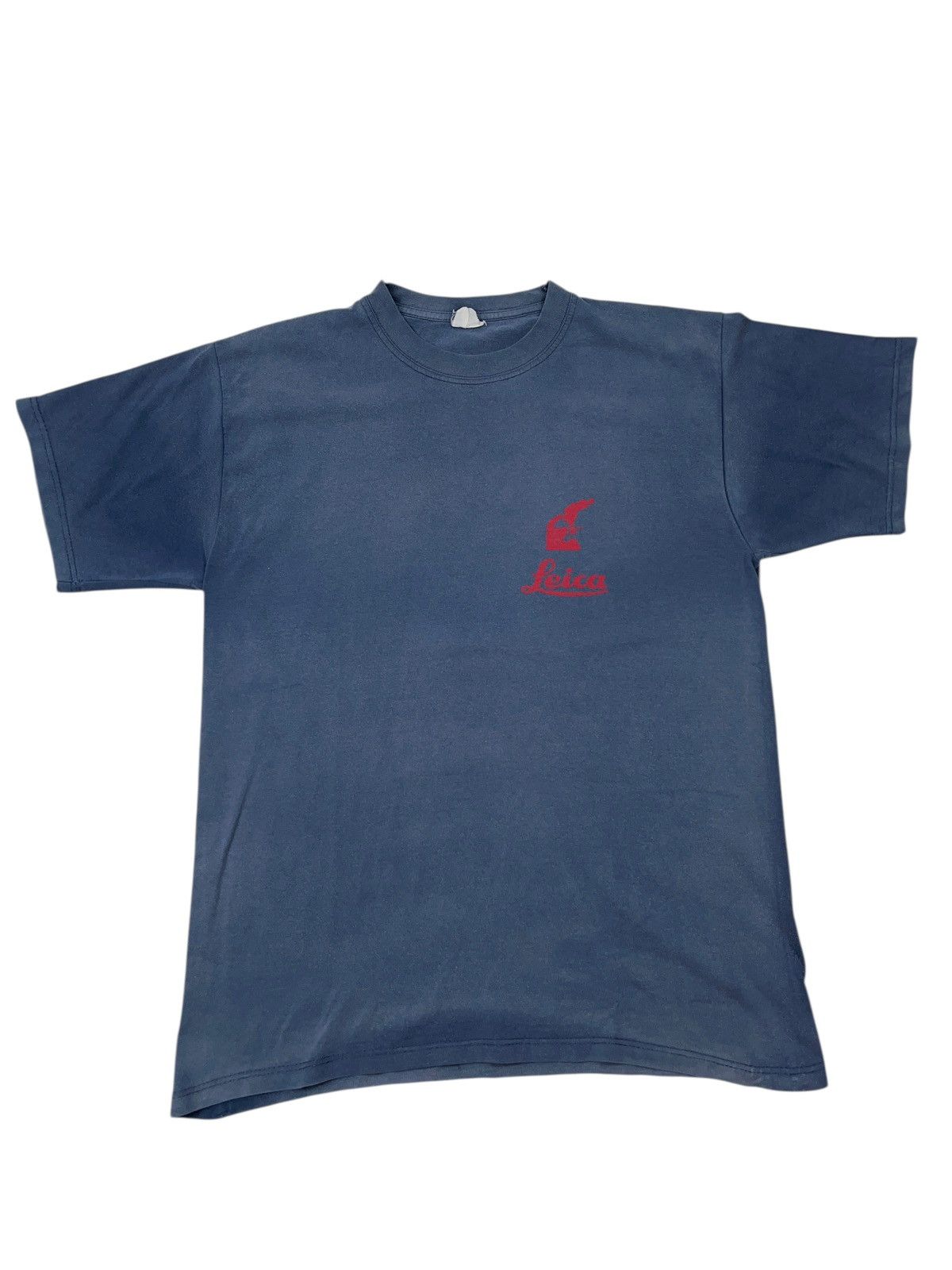 Vintage Vintage 90s Leica Camera Lens Super Faded German T-Shirt Size US L / EU 52-54 / 3 - 1 Thumbnail