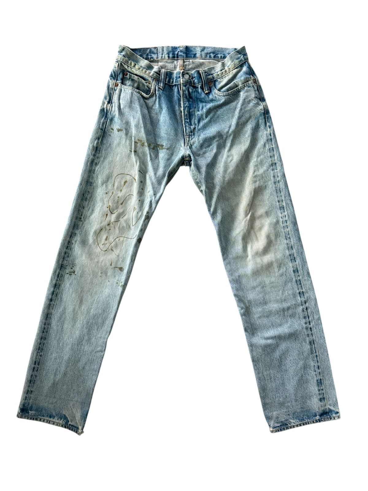 DISTRESS FADED JAPAN BRAND VINTAGE BLUE-BLUE JAPAN SELVEDGE