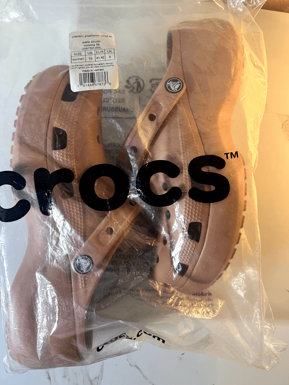 Crocs Crocs Classic Platform Clog Bale Blush Size US 6 / IT 36 - 5 Thumbnail